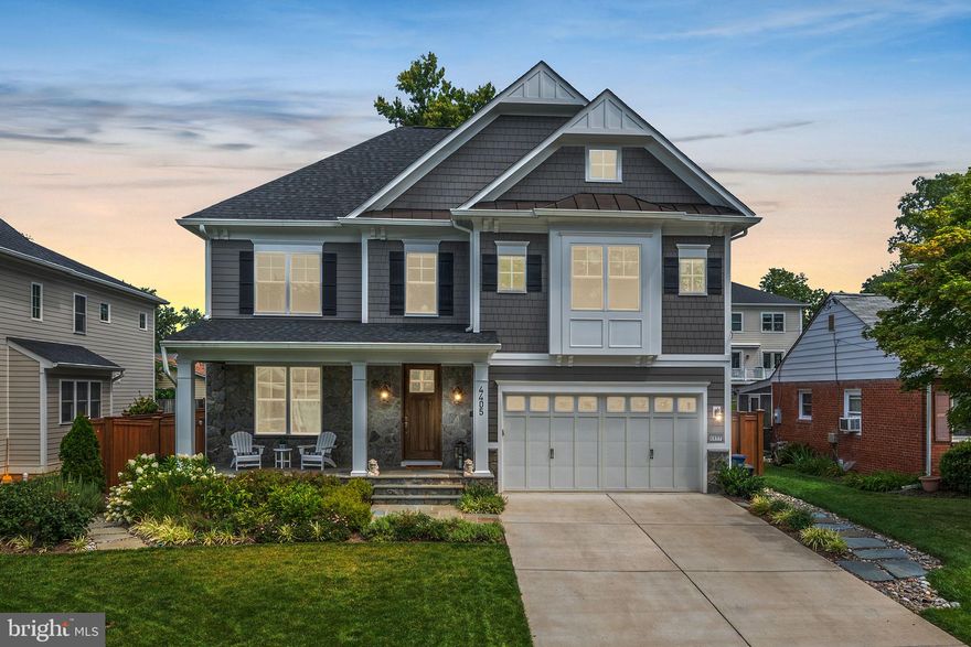 Presenting a better than new 2020 Home designed by the esteemed architect Claude C Lapp and crafted by award winning Custom Home Builder Wormald. This home boast of quality workmanship and upgrades throughout, and the owners have since had extensive land and hardscaping done to create an outdoor haven. The stunning home is gracefully positioned on a quiet street, a mere half-block away from Rock Creek National Park and Beach Drive. Part of the prestigious Walter Johnson HS cluster.

Inside, the layout flows seamlessly, unveiling an airy design that encompasses a bright gourmet kitchen with top-tier Bosch appliances and expansive quartz countertops and island. This space effortlessly unfolds into an expansive great room detailed with a gorgeous coffer tray ceiling. Connected to the kitchen by the butlers pantry, the formal dining room features rich wainscoting and tray ceiling. The rear of the home opens to a lavishly landscaped and hardscaped haven, a private oasis that invites relaxation and outdoor enjoyment.

The primary suite is a retreat of generous proportions, featuring a comfortable lounge area, dual walk-in closets, and a luxurious bathroom complete with the indulgence of underfloor heating. Throughout the main and second-floor landing, as well as the primary suite, refined hardwood flooring lends an air of elegance. Three additional bedrooms, two full baths and laundry rooms complete the second floor. 

The lower level of the residence has been thoughtfully finished to offer additional versatile living space including a large rec room, a bedroom suite plus a home theatre room already wired for surround sound. For convenience, a 2-car garage is ready with wiring for electric vehicles, catering to modern transportation needs. Highly desirable public and private educational institutions are within easy reach. The residence is  conveniently close to the Kensington MARC and Grosvenor-Strathmore Metro stations.

Enhancements introduced since 2021 reflect a commitment to elevating this home's allure:

Extensive custom landscaping/hardscaping including tree installations and plantings, improvements to site drainage, flagstone pathways, and a flagstone patio for a fire bowl sitting area; Landscape LED Lighting with solid copper-brass fixtures; Solus Fire Bowl-Table connected to the gas meter via a dedicated gas line; Automatic 10-zone underground irrigation system; Separate water meter for irrigation system and outdoor hose bibs; Cedar flat-board privacy fencing ; Leaf Filter Gutter Protection System; Hunter Douglas Window Treatments including 3-inch Silhouette shades throughout the main floor and owner’s suite; Samsung Washer and Dryer; Emerson and Hunter ceiling fans in bedrooms; Ecobee smart thermostats on first and second floors; Simplisafe security system including sensors on first floor windows and exterior doors, glass break sensor in great room and video camera in porch.