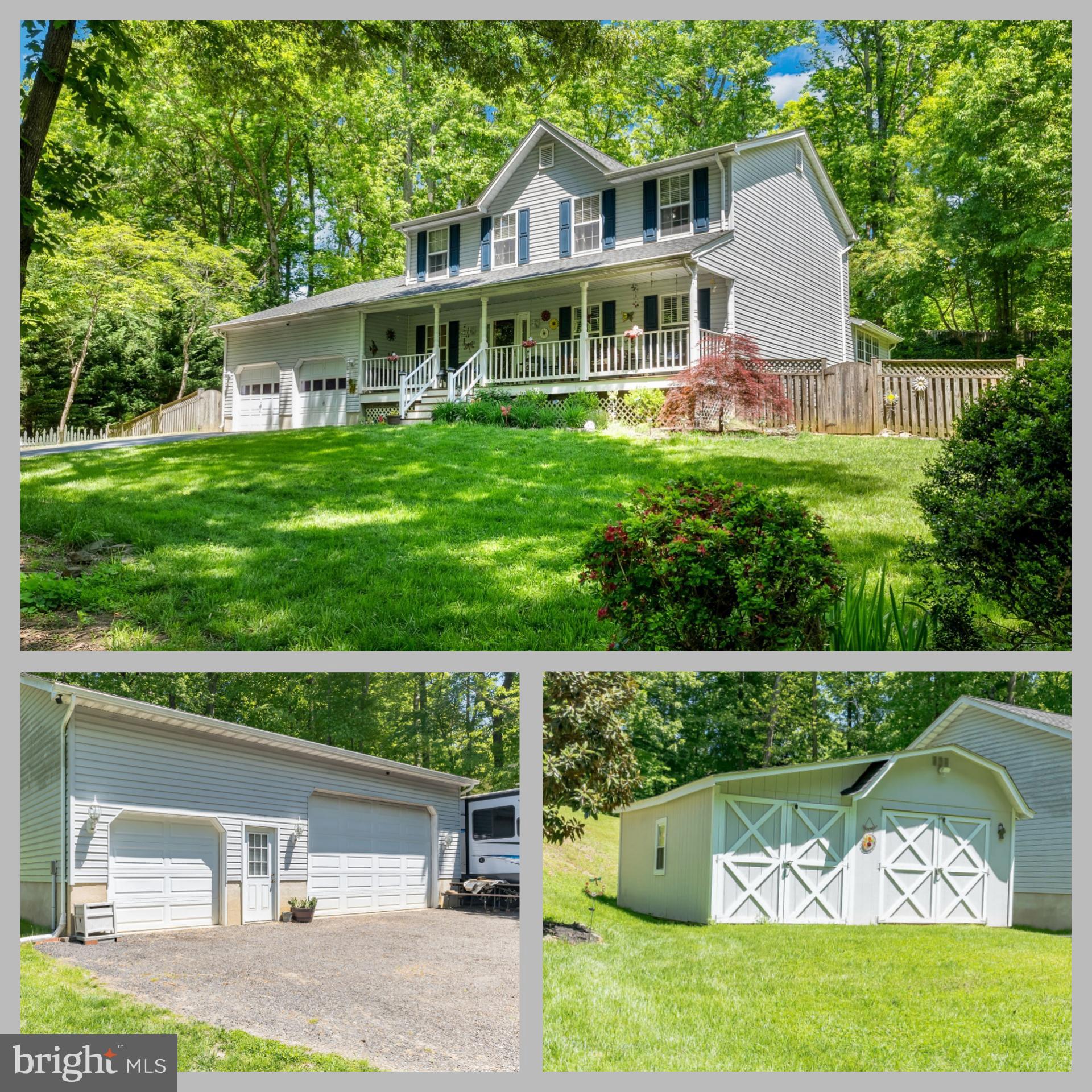 Looking for TONS of Garage/ Workshop space? Have a boat/RV or other toys to store? This is the one! Welcome to 29770 Donna Drive! Situated on just over 2 acres -- there's room for you to bring all of your toys! 4 Bedrooms, 2.5 Baths, attached 2 car garage PLUS huge detached garage/shop and an additional extra large shed/workshop. complete with separate access via its own additional driveway. Large front yard and fenced in backyard. TWO YEAR OLD ROOF, Fresh paint and carpet upstairs, and a beautifully updated kitchen complete with solid counters, stainless steel appliances, and custom crown molding. LOADS of main floor living space -- 2 living rooms, breakfast/eat-in space off of kitchen, formal dining room, study, and a large mud-room off of garage. This one has it all!