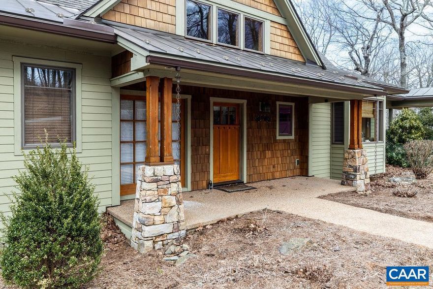 Combine a choice golf front lot on one of the signature golf holes of Devils Knob course, and one of the most respected quality builders at Wintergreen, and what do you get? One of the premier offerings on Wintergreen mountain this year! This home can be a primary residence with many upgrades, a detached garage, ample parking and a paved & level driveway. Gourmet kitchen includes high end stainless appliances, granite counters & custom cabinets. Oak wood floors throughout most of main living area, primary bedroom & bathroom are also on the main level. Great room has cathedral ceilings, stone fireplace & custom windows to enjoy seasonal views of the valley and golf course. Nice screened in porch & large decks to enjoy the cool summer breezes. Two car garage has an apartment that can be a 5th bedroom & full bath. Lower level has two guest bedrooms and a third bedroom currently used as an office. Second family room on lower level has radiant heated floors , gas FP and wet bar with microwave & fridge. Other upgrades include water filtration system, whole house vacuum, wiring hookup for backup generator, and dual fuel HVAC with central a/c. Lots of storage, low maintenace features incl. trex decking, hardi board siding & gutter guards.,Granite Counter,Maple Cabinets,Fireplace in Basement,Fireplace in Great Room