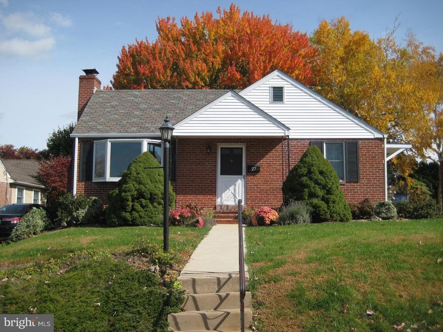 This is it!! The home you've been waiting for! All brick ranch home in the heart of Marple Gardens. Quiet street with a real neighborhood feel. Come inside to a living room with newer hardwood floors, fireplace and large picture window that adds natural lighting.  Freshly painted galley kitchen with outside exit to side yard. Two good size bedrooms with plenty of closet space and hall bath. Master bedroom has a powder room. The dining room is currently being used as a space that's perfect for entertaining. Family Room addition that overlooks a fenced in yard. This room has hardwood flooring, new windows, and adds a warmth that makes you feel cozy and comfortable. It has an outside exit to fenced in yard with shed included. Many upgrades include, Newer Windows, Newer C/A, Newer Hot Water Heater. Full unfinished basement with walk out perfect for storage. This home won't last. It's that awesome!!!