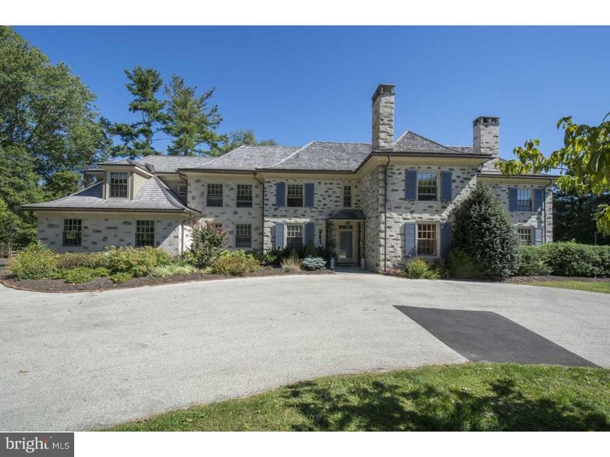 This stunning, stately two-story colonial home has been completely renovated and remodeled with the finest materials, craftsmanship and luxurious amenities for today's lifestyle. Featuring 5 bedrooms; 6 full bathrooms; 2 powder rooms; 6919 SF of living space, on a picturesque 1.41 acre double sized lot, this home has also been developed with thoughtful consideration to it's Southern exposure; both the indoor and outdoor living spaces of this home capture the gorgeous views of the expansive lawn and mature landscaping with specimen trees and shrubbery. The spacious, open floor plan features random-width hardwood and natural stone floors throughout; with a centrally located chefs kitchen with top-of-the-line appliances, and home systems with all new electrical, plumbing, HVAC and more. On a most coveted street in the heart of north-side Haverford in Lower Merion's award-winning school district, this homes location is ideal, walk to shops, restaurants and transportation, including the Haverford Train Station, Ardmore's Suburban Square and close to major highways and Center City. This home is a must see for the most discerning buyers!