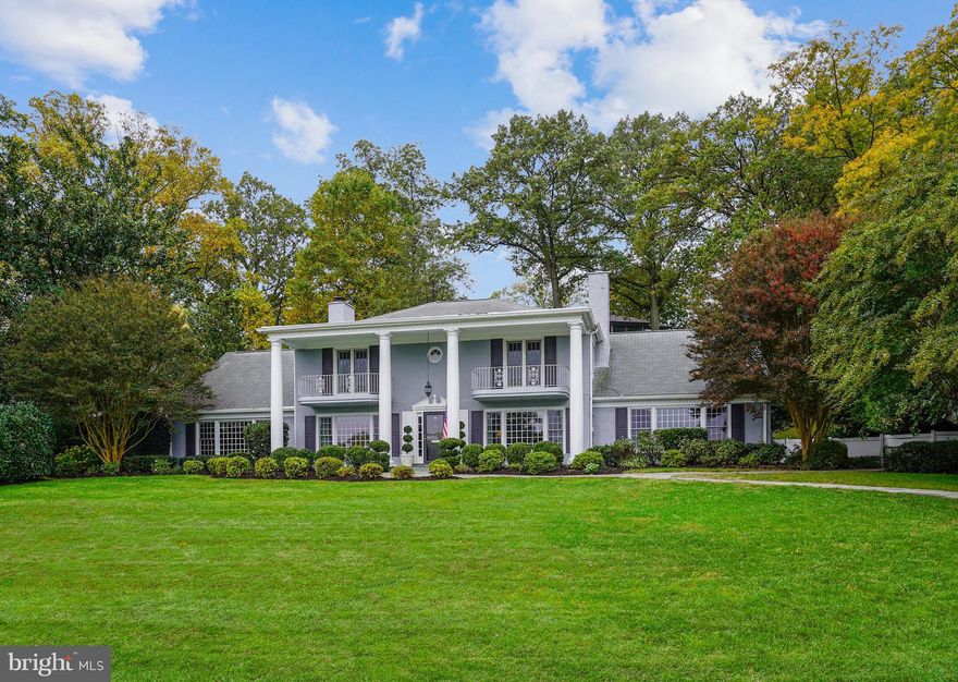 EXQUISITE*INSPIRING*COVETED OFFERING* Exemplary living. Modern yet refined. Meticulous yet relaxed. The former residence of Alexandria's Demaine Family, this unique Greek Revival, All-Brick "Doric" Columned Colonial is situated on an elevated crest and looks East to the Potomac River. Two Walkout Balconies accentuate the Panoramic Views.  Since its purchase by the current Owner in 2000, the residence has benefitted from ongoing, significant improvements. Antique, Heart-Pine Random Width floors replaced most of those on the Main Lvl, the former Kitchen was converted to a Chef's Catering Pantry featuring Brazilian Custom Cabinetry and Luxurious Hardwood Counters including Built-in Warming Drawers, Freezer/Ice Maker Drawers, Dishwasher and Miele Espresso Maker. It features Moulded, Tray Ceiling with cove/recessed lighting. Simultaneously, a new 20x20 Kitchen was added at the Rear featuring *Gas Fireplace with Stone Surround/Mantel *Eat in Breakfast area *8' Island w/ Elaborate Silestone Counters *Two Paneled Miele Dishwashers *Six Burner Wolf Cooktop w/Wood/Copper Hood *Double Self-Cleaning Ovens *Wood-Paneled Refrigerator *Stainless Built-in Microwave, Stainless Sink, Extendable Sink Faucet, Instant Hot and Disposal *Over 30' of Counters. The Paneled, Coffered Ceiling rises to 11'!! This room has an independent HVAC Zone.  The largest room in the Residence is the Great Room measuring 29' x 22. A Beamed Cathedral Ceiling soars to 17' at its peak and is complemented by a Massive Stone, Raised-Hearth, Wood-Burning Fireplace. Opposite is a Wall of Built-ins containing an Entertainment Center.  Generous Formal Living and Dining Rooms flank the Reception Foyer measuring 23' in length. A lovely Powder Rm sits at the Rear along with the Sectional Staircase ascending to the Upper Lvl.  A former AuPair Suite was converted to a Chef's Wine Pantry with Full-Size Wine Storage, Pull-Out Pantry Cabinets and Commercial Refrigerator/Freezer. The remodeled Shower Bath remains so conversion back to a 4th Bedroom is simple. A Library/Media Center/Playroom was a significant change (former Two Car Garage) and added almost 500â   to the residence. Built-ins are on Two Walls with an Interior Wall of Triple Closets. It has Engineered Hardwood Floors and its own HVAC Zone. Setbacks on this Elevation are sufficient to add a Garage or a conversion back can be done. This area is linked to the Main House via the Coat/Mud Room (w/doggie door to Rear Fenced Yard).  Anticipate Pure Pleasure as you reach the Upper Lvl Vestibule. A Primary/Master Suite looks to the Potomac from Double French Doors that access a large walk-out Balcony. Sunrises are exhilarating. A Wall of Built-ins houses an Entertainment Center flanked by Custom Shelving and Accent lighting. The EnSuite Bath is a Sanctuary - Double Vanities, Marble Countertops, Custom Built-ins with TV, Soaking Tub and Walk-in Roman Shower (niches) w/Dual Rain Units and Hand-Held Unit. The Custom 21' x 10' Closet boasts the recent addition of a 9' x 5' Laundry with Utility Sink, Custom Counters/ Cabinets and Front-Load Maytag Washer/Dryer. A Second Bedroom at the Front Elevation has similar River Exposure and Balcony. A Third Bedroom is located at the Upper Rear Elevation. An Exquisite Hall Bathroom features European fixtures, Separate Shower, Soaking Tub, Marble Counters and Unique Bullnose Ceramic Tile Crown Moulding w/Rosette Accent Panels throughout.  Three prominent features of the exterior are the Stone Office/Garden House, Patio w/Outdoor Cooking/Refrigerator/Fireplace and Generous Screened Porch. All are linked by Stone/Slate Walkways and extensive Hardscape. The Screened Entertaining Porch has Dining Table, Sectional Sofas/Chairs, Serving Table and Two Lighted Ceiling Fans. The Stone Garden Structure can be an Enchanting Cottage, a wonderful Private Office or even an Artist's Studio. It, too, has an independent HVAC Zone.  Please call for an Engaging Experience!