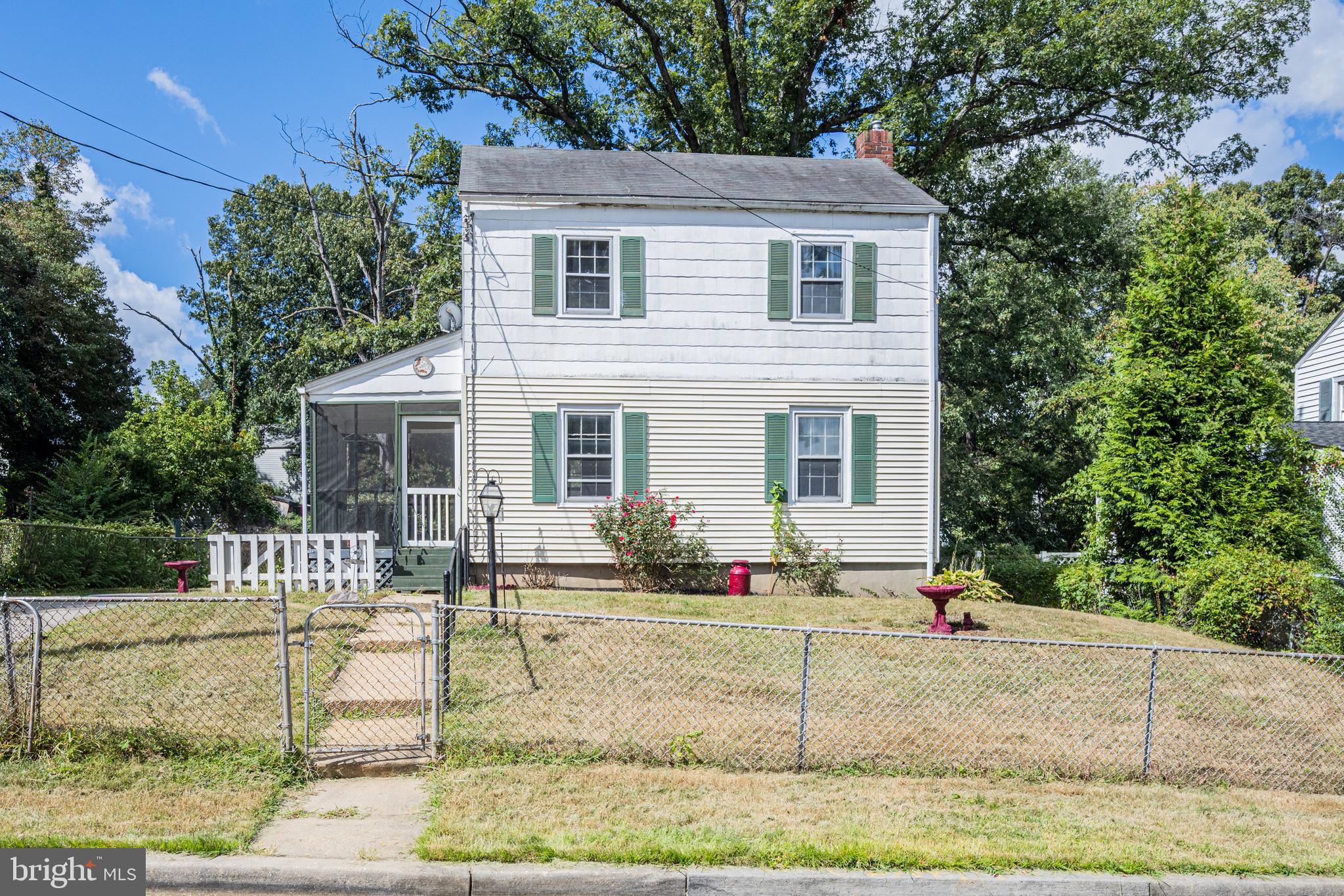 Original hardwood floors throughout this classic 3-bedroom, 1-bath traditional home, which is set on a large, fully fenced yard. Built-in corner cabinets in the dining room area and kitchen for extra storage. The floor plan provides comfortable living spaces, and the unfinished basement offers ample storage with room for future customization. Gas furnace and condensing unit and Hot Water Heater replaced in 2022. Newer roof and blown-in insulation in attic. This home blends character, and long-term potential. Located in a commuter-friendly location with convenient access to major routes to DC, Baltimore, Andrews AFB and Fort Meade.
Suitable for an owner-occupant or as a rental investment, subject to local regulations. Property is an estate sale and As-Is.