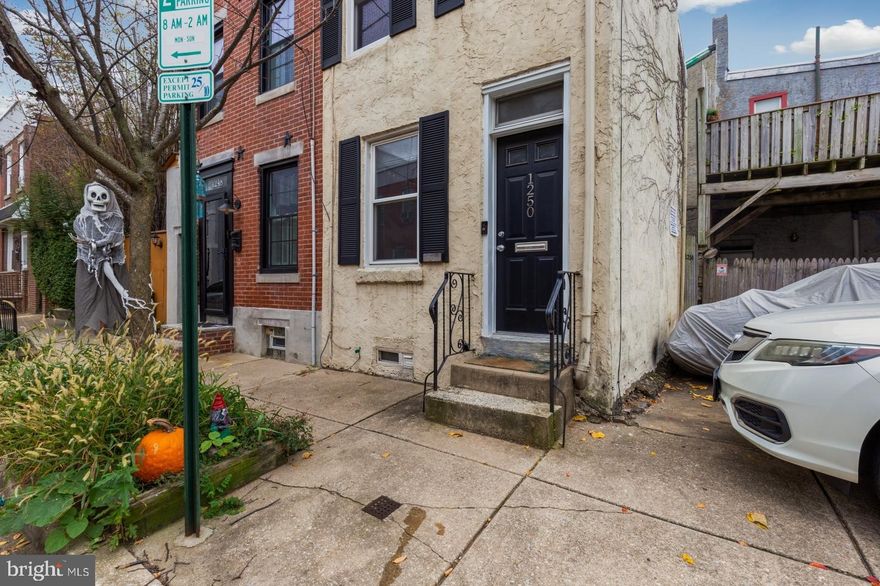 Welcome to 1250 Day Street! This beautiful single family home is located in the Fishtown neighborhood of Philadelphia. Features include hardwood floors throughout, in-unit laundry, a private outdoor patio area, and more! Enter into the living area, which has nice natural light and exposed brick. Flow back into the kitchen where you'll find great open shelving, gas range, refrigerator, and nice cabinet space. Off the kitchen is your private patio area, which is small but mighty. With room for plants and seating, this is a great place to enjoy those warmer months. Up on the second floor is your first bedroom. This room gets great natural light. The full bathroom is tiled and has a clawfoot tub, porcelain pedastool sink, and wainscotting along the walls. The third floor opens up to the second bedroom, which is airy and has open shelving for added storage. The washer/dryer are located in the basement. Schedule your showing today!  About The Neighborhood:  This sunny and spacious Fishtown home is centrally located on a mural-lined block, walking distance to the Girard station for the MFL, and tons of great local spots like Front Street Cafe, Frankford Hall, Fishtown Tavern, La Colombe, Johnny Brenda's, Joe's Steaks, Fette Sau and MUCH more!