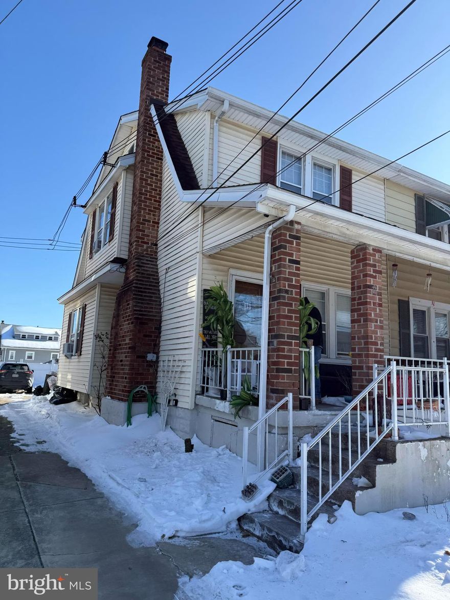 This spacious twin has a great potential for an investor looking for a spring project or another great rental addition to portfolio. This is cash sale only. Property sold as is. Buyer is responsible for U and O inspection.   Close to public transportation, easy access to major travel routes, shopping, restaurants, Wawa, Produce Junction, and so many other conveniences. Make your appointment today