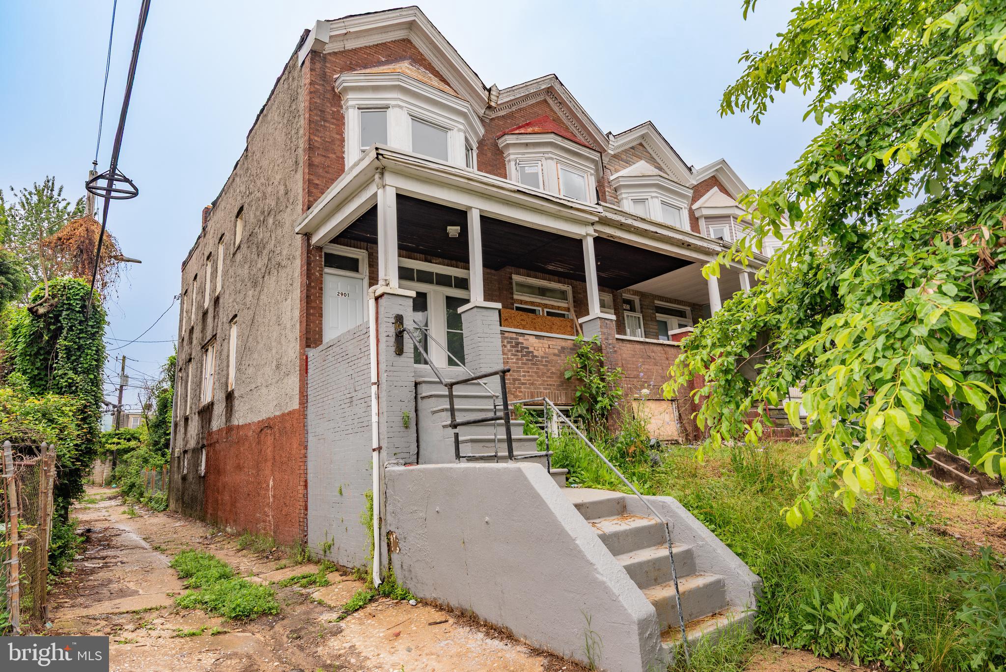 List price is Opening Bid at the Online auction to be conducted on Auctioneers website. Online Auction Only! Bidding begins Sunday, July 6th & ends Friday, July 11, 2025 at 10:30 AM. This classic end-of-row brick townhouse is located in the Franklintown Road area of West Baltimore, offering 3 bedrooms and 1 bath. Recently updated, the home would be ideal as a rental property for income or homeowner.
Main Level:
• Living room and dining room with laminated wood style flooring
• Updated kitchen with matching laminate style floors and direct access to the backyard
Upper Level:
• Three bedrooms, each with laminated wood style flooring
• One full bath
Lower Level (Basement):
• Full, unfinished basement—ideal for storage or potential expansion
• Includes gas meter, gas water heater, forced hot air heating system
• Electric panel (note: no cover) and electric meter
• Rear exit providing additional access to the backyard
Exterior Features:
• Fenced backyard with a patio—perfect for outdoor living
• Covered front porch adds curb appeal and a welcoming entry
Neighborhood Highlights – Franklintown Road, West Baltimore:
• Located approximately 3 miles west of Downtown Baltimore
• Adjacent to Gwynns Falls/Leakin Park, one of the largest urban green spaces in the country, featuring miles of trails for hiking and biking
• Close to Rosemont Park and Leon Day Park
• Nearby amenities include the new Cahill Fitness & Wellness Center
• Convenient shopping and dining options at Mondawmin Mall (approx. 2 miles away)
• Excellent transportation access via MTA bus lines, Mondawmin subway station, Route 40, Hilton Parkway, and West North Avenue
This well-maintained end-unit home combines modern updates with classic character in a residential setting—perfect for homeowners or investors looking for comfort, location, and value in West Baltimore.