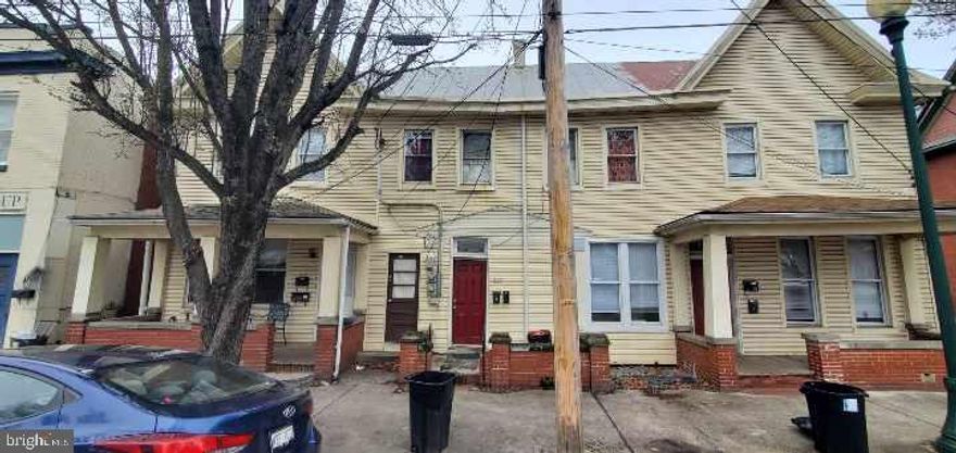 6 rental units - 3 deeds (2 two-bed units - 4 one-bed units) solid rental history with property management.  Currently one of the lower 1-bed units needs renovating. When fully rented total rents would be $4,800 to $5,000 monthly. With rehab and repairs, rents would increase the value and each deeded unit could be sold individually. Cash or rehab loan. Inquire for more information and interior pics. group showings need to be scheduled.