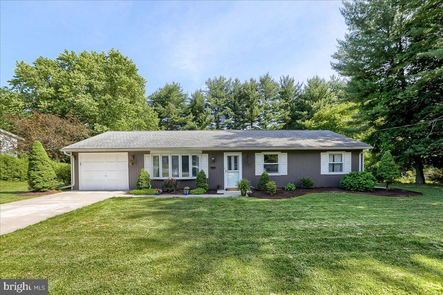 Don't miss this one-story rancher in West Hanover township!! This adorable home is tucked away on a quiet  street, just off Devonshire Rd.  Convenient to Hershey, Harrisburg and Rts 81, 22  and 39. Large rooms and plenty of living space await you in this 1900+ sq ft home. After you enter, the front room features a large window and can be a living room or dinning room as it is currently used.  The eat in kitchen has plenty of cabinets, and updated, solid surface counters. Laundry room off of the kitchen leads into the attached garage.  There is a large family room off the kitchen.  This room features a Harman pellet stove that provides heat through most of the home in the colder months.  3  bedrooms and 1.5 bathrooms complete the home.  Enjoy the back patio and  level backyard with a shed. West Hanover Elementary, CD Middle and CD High School. Make this Your Home Today!