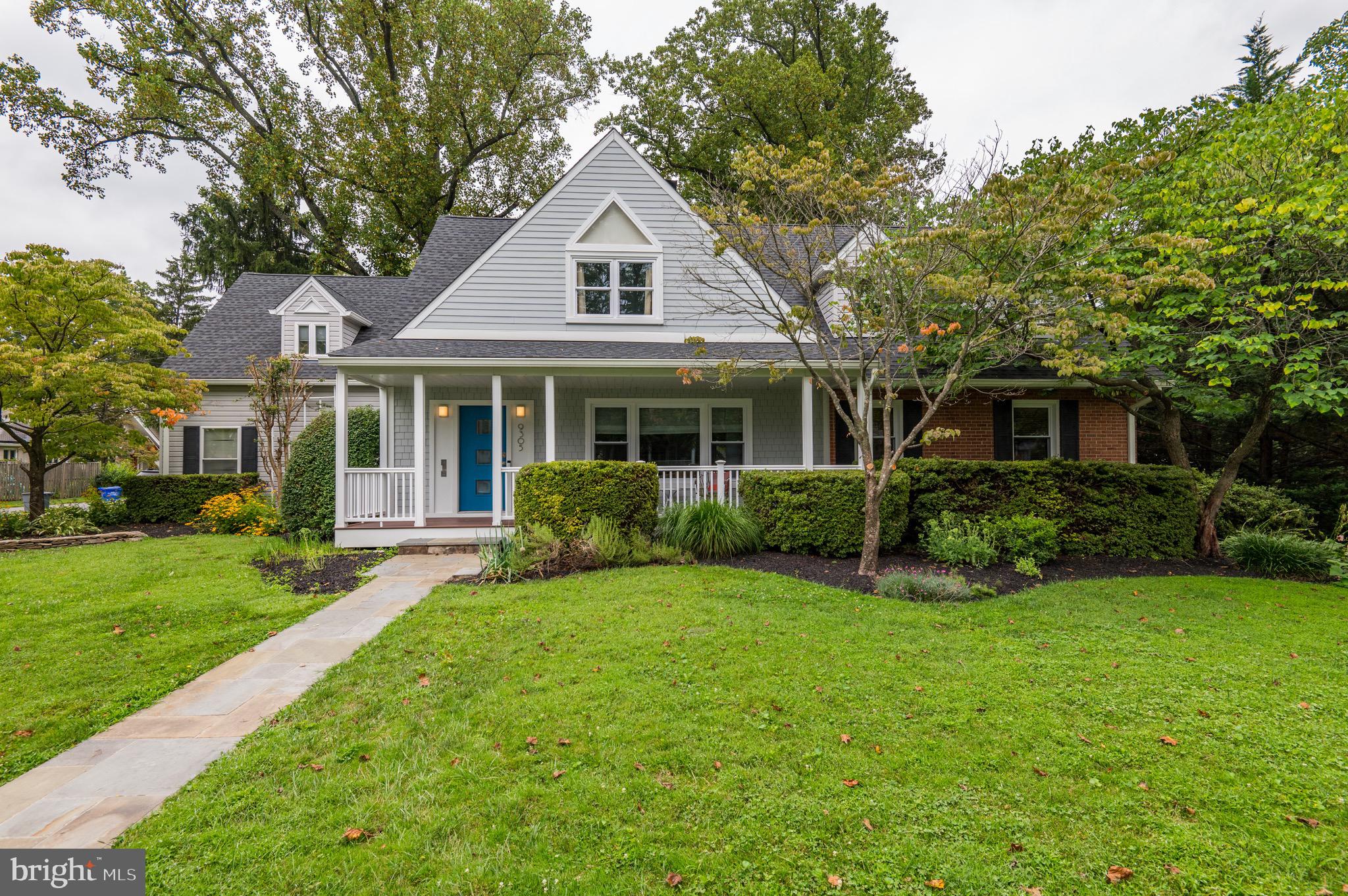 This extraordinary 5 bedroom and 4.5 Bath home, is flooded with light and space, and provides an amazing opportunity for multi generational living. There are so many flexible spaces -simply adding a door one create a first floor in law or primary suite. This home is not to be missed right from the charming newer front porch to the attached in-law-suite/home office and NEW ROOF. The Living Room is spacious with a gas fireplace that flows into a family room with areas for multiple activities. A separate formal dining room with a wall of windows leads to a fabulous gourmet kitchen with both a breakfast bar area and ample table space, which overlooks the back patio and garden. Off of the mudroom, is a fabulous private separate loft, perfect for an in-law suite or a private home office, with renovated full bath. On the second floor, there are 3 great sized bedrooms, plus the luxurious Primary Suite with renovated bath area. The lower level boasts a recreation room, laundry, storage, and an additional office area, with a full bath. The attached 2 car garage completes this home, which sits on a lovely gardened corner yard, with fully fenced back garden and patio. (generator as-is). The exciting location puts you minutes from NIH, NavyMedical/Walter Reed, Downtown Bethesda, the Maplewood/Alta Vista Recreation park, YMCA and the Medical Center Metro