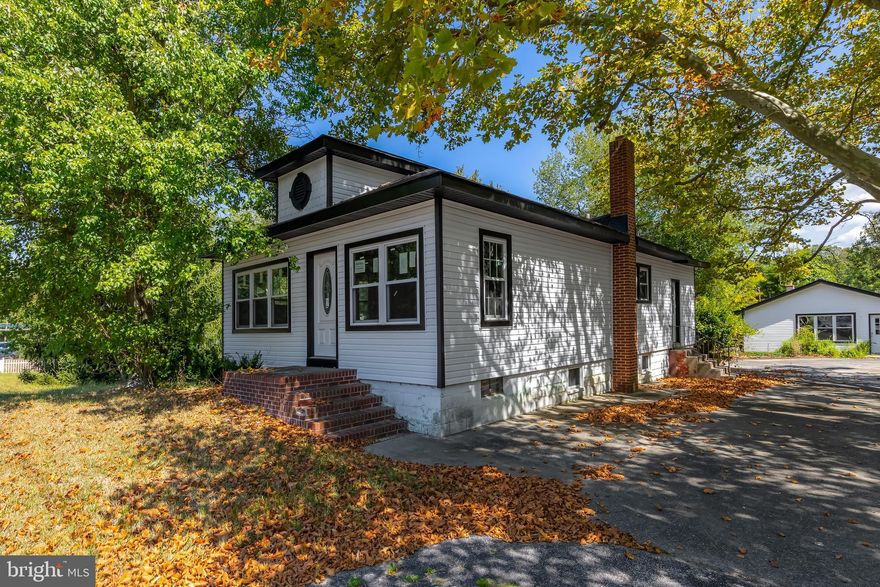 Attention Investors & Business Entrepreneurs! Large parcel consisting of 2 buildings on 2.18 Acres +/- along busy Route 73 creates a great opportunity to be a part of the local business community and offers many possibilities to expand or develop this property.  190 +/- feet of Frontage on Route 73.  Front building is a residential building that is a current blank slate with newer siding, windows, roof and HVAC system and connected to public water/sewer and serviced by natural gas.  The back building is a commercial building that has a newer roof and windows and previous use was a hair salon.  Property has a back entrance to the rear street.  Large piece of land ready to be further developed.  Buyer to confirm zoning and potential uses with the Township and buyer to obtain any and all use variances, certifications, etc. from the local municipality.  Property sold as-is.  Close to shopping and access to major highways and short drive to Philadelphia.