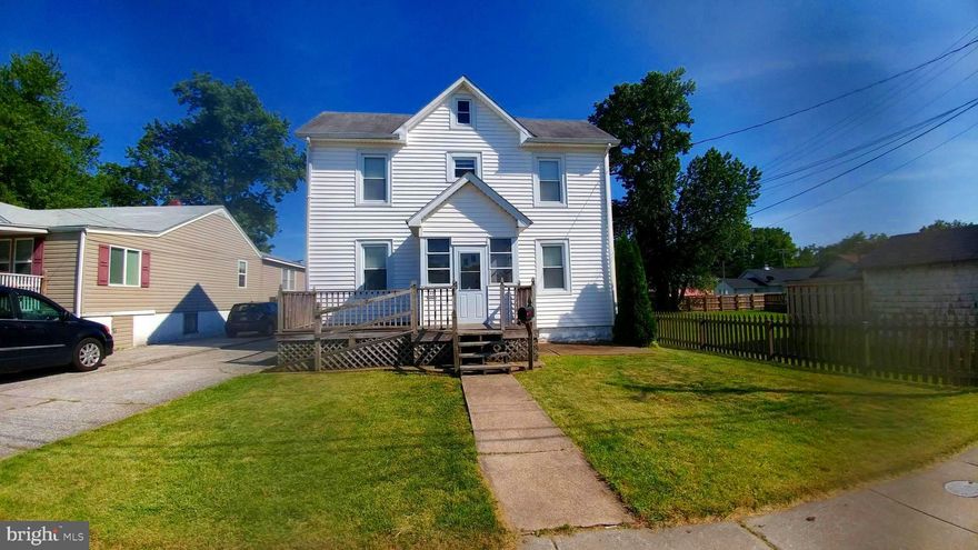 MAJOR PRICE REDUCTION...Charming large  home in a popular Essex community.  This home boasts 3 bedrooms, and 1 full bath plus a half bath. You can still enjoy summer or fall entertaining in the  large wooden fenced back yard ( wood platform simply waiting  for a jacuzzi) and a versatile shed with recent roof.. Some wood floors;  a sliding glass door off living room to rear porch (with many possibilities). Separate dining room.NEW AIR CONDITIONING JUST INSTALLED...this home is priced for the savvy buyer wishing to update in their own style  PARKING for 3 plus cars, boats, etc.  So many possibilities!  See it today! PRICED TO SELL!!!!!