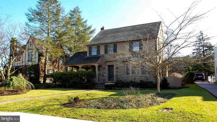 Historic Neighborhood Springdale-true stone home, copper: gutters & roof over bay wndw, cement fiber roof, 3 car park + stone 2 car gar, 3 zone h20 baseboard heat, CAC, sec sys, hrdwd, tile & laminate flrs, gas frplc in LR, Cover side patio, flagstone walks, mail slot by stained glass frnt door, ample stor above gar, custom bookshelves, BR 3 can be office or den.