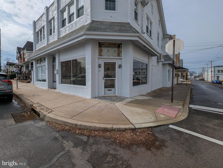 This is the perfect Lansdale location for your business.  Corner storefront with excellent visibility - bright and sunny with large storefront windows, this space has the potential for many uses.  Most recently a beauty salon, this space is already set up for 8 stations and plumbed for two hair washing stations with a back room with laundry hook-ups and plenty of storage.  This store would be great for general retail, professional offices including insurance agency, tutoring/education and more.  Beauty salon, personal care, tattoo and more.  Cafe, coffee shop and other service outlets.  Check with Lansdale Borough for all permitted uses.  Includes a half-bathroom.  Need more space? The adjoining property (24 Green St, MLS# PAMC2128740) is also available.  Combine them for all the space you need.  One block off of Lansdale's bustling Main Street.  350 feet to the Lansdale train station and SEPTA transportation hub.  Great location in the heart of town.  Steps away from First Fridays, Founders Day, Under the Lights Car Show and so many other Lansdale events.