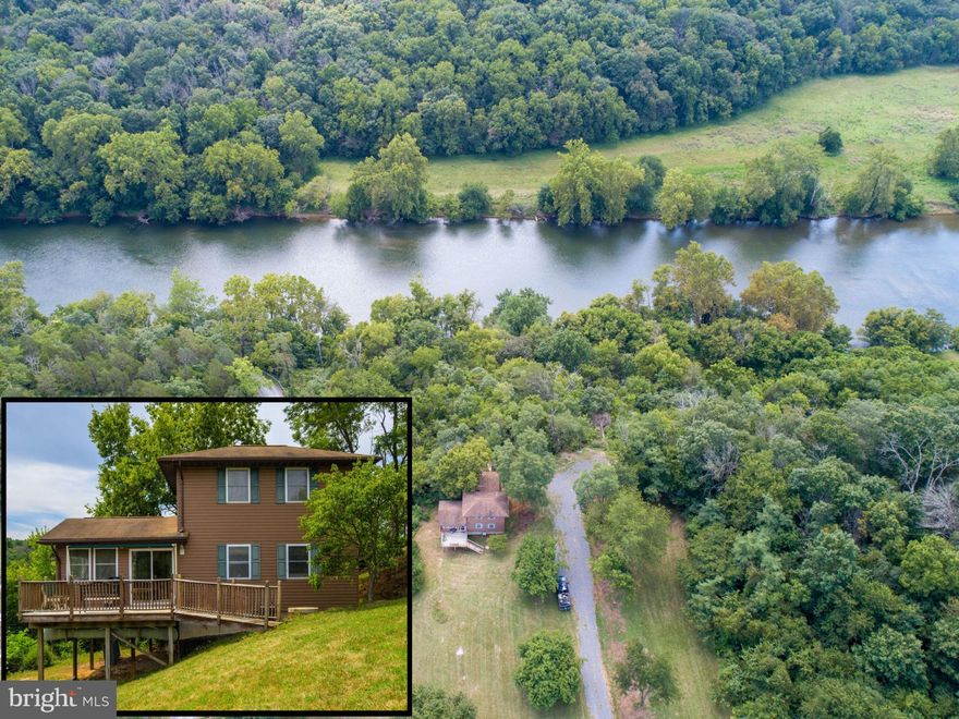 Located on the Shenandoah River in a neighborhood surrounded by George Washington  National Forest! Live here year round, make it your weekend getaway, or an Airbnb. Great boating, canoeing, kayaking, fishing and swimming in this deep water section of the river. The home sits up high for great views of the mountains and the river! The house features front and back decks, Living Room with  Mountain Views, Family Room with Propane Stove, Sunroom with Wood Burning Stove, Spacious Kitchen with Dining Area, Bedrooms with views, Propane Heat, Ceiling Fans Throughout  + More! Two car Oversized Detached Garage with plenty of space for cars and boats!  Walk or drive down to your parklike waterfront (200 feet worth!) with plenty of open and level grassy lawn for get togethers. Easy access to the boat ramp, just steps away. Kayak or swim across the river to the George Washington National Forest! This home can be purchased furnished or unfurnished. Livestock is permitted. Easy access to Front Royal and Luray! Close to the Caverns, Wineries, Tubing, Hiking and all the amenities Shenandoah Valley has to offer!