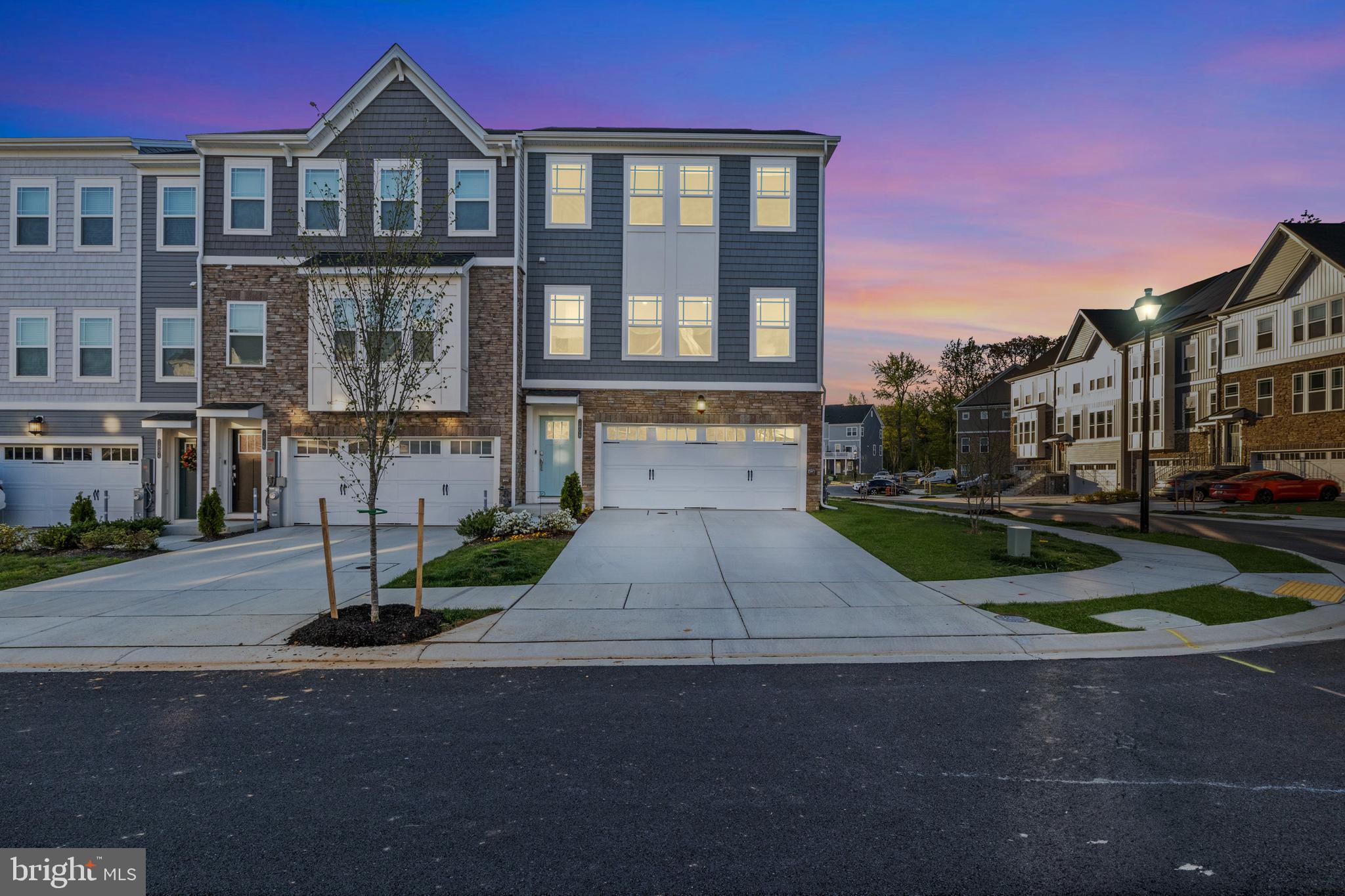 Why wait to build when you can move right in to this home thats only ONE YEAR OLD!
Welcome to 1808 Watermark Way, a stunning 3-bedroom, 2.5-bath end of row townhome located in the Waters Landing community in Essex. This nearly new home offers over 1,900ft2 of modern living space spread across three finished levels. The main level features luxury vinyl plank flooring, an open-concept layout, and a beautifully designed kitchen with sparkling granite countertops, island with breakfast bar, soft close cabinetry, stainless steel appliances, and a gas oven/range. A half bath is also conveniently located on this level. Step outside to enjoy a large rear deck —perfect for entertaining or relaxing outdoors. Upstairs, the spacious primary suite includes a walk-in closet and an attached full bath including a granite top vanity and a large walk-in shower. Two additional bedrooms and a full bath with a tub shower complete the upper level. The finished lower level offers a flexible rec. room space, ideal for a home office, gym, or optional fourth bedroom. There is a 2 car garage for added convenience as well as a large concrete driveway for ample parking space.
Waters Landing is a waterfront community with two private piers exclusively for residents, providing opportunities for fishing, boating, kayaking, and enjoying scenic water views. The community also features walking paths, a gazebo, and sidewalks throughout. Dog waste bins are located in a couple spots throughout the community making it easy to clean up after your fur babies. Located just minutes from I-695 and I-95, this home offers convenient access to shopping, dining, medical centers, and downtown Baltimore. Don’t miss this rare opportunity to own a beautifully ALMOST NEW townhome in a prime Essex location.