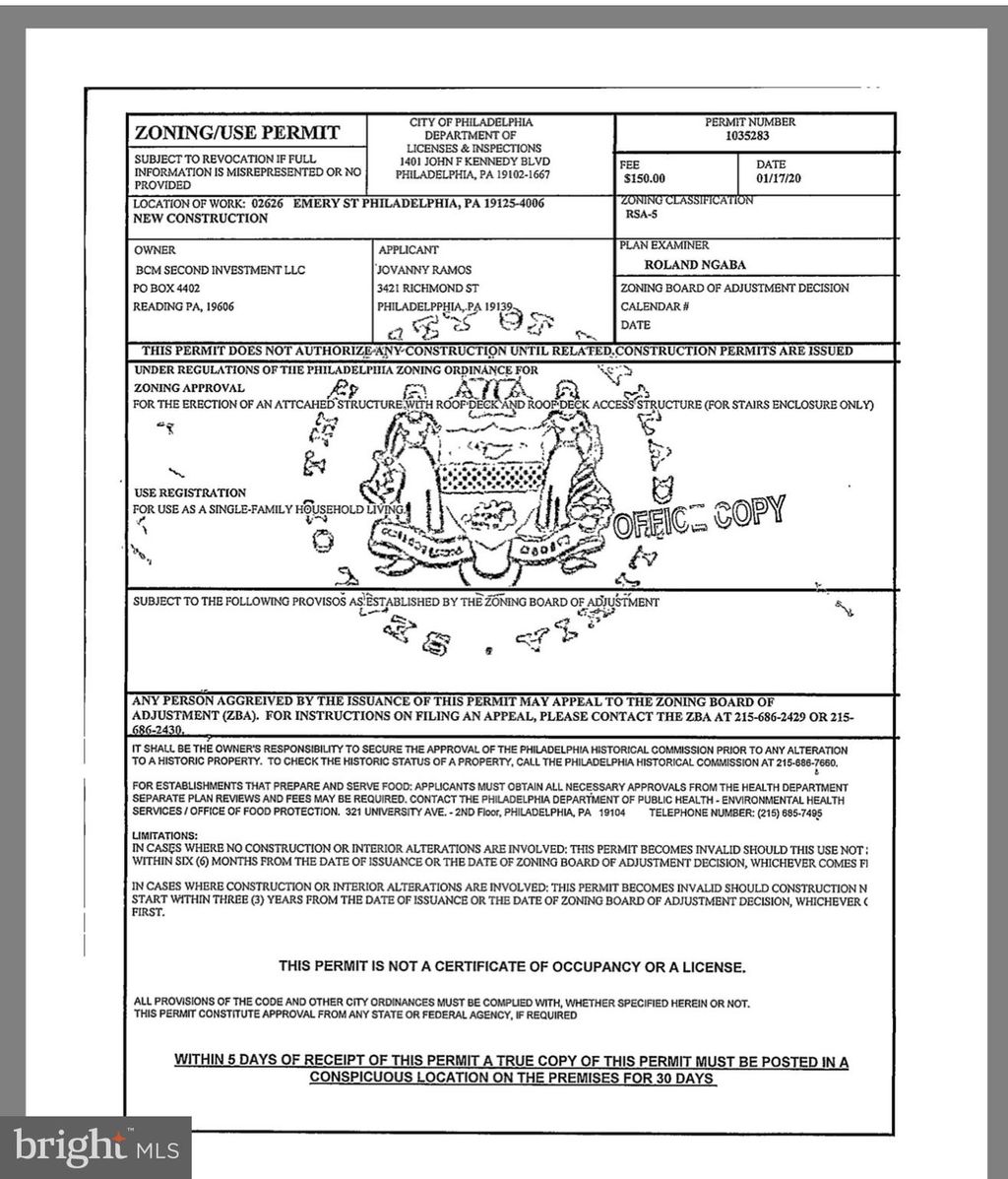 Photo of 2626 - 34 Emery Street, PHILADELPHIA, PA 19125 (MLS # PAPH2580632)