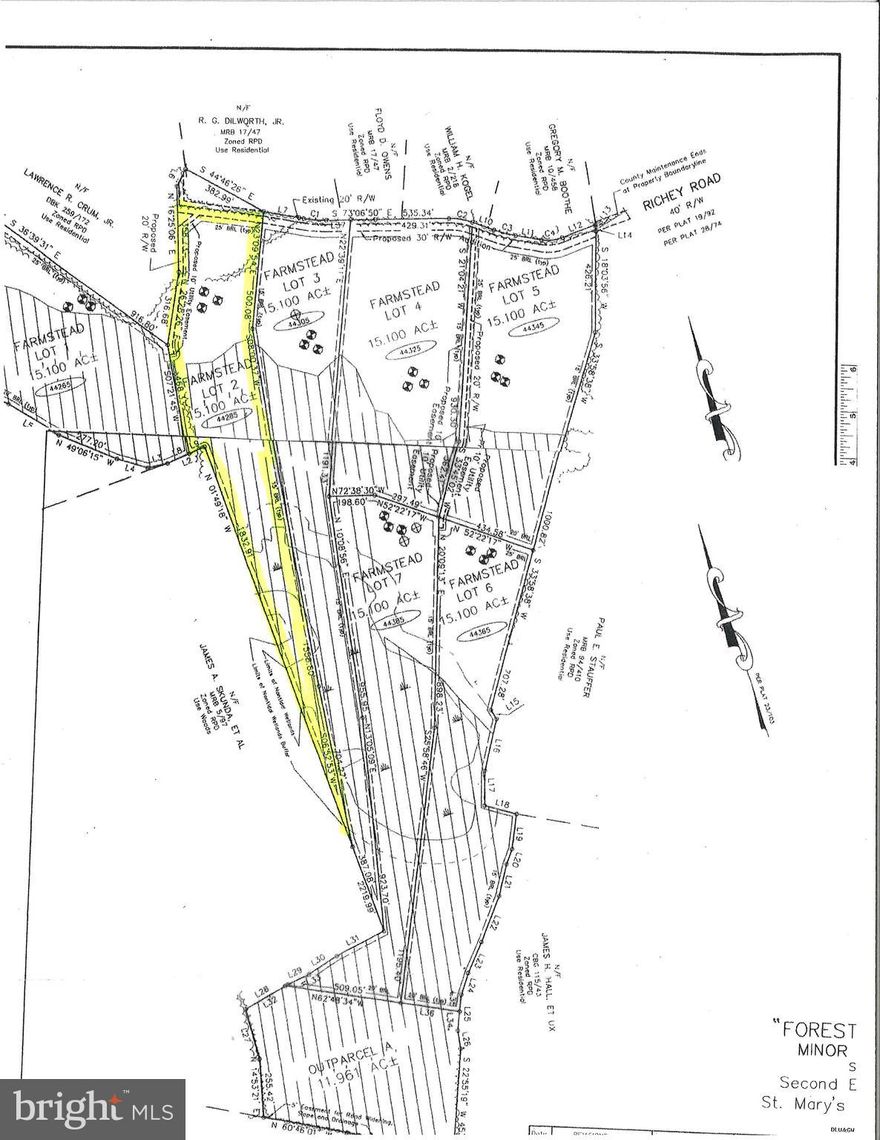 Build your dream home on this private 15 acre lot in Leonardtown.  Addl parcels for sale as well.  Approved perc on property.