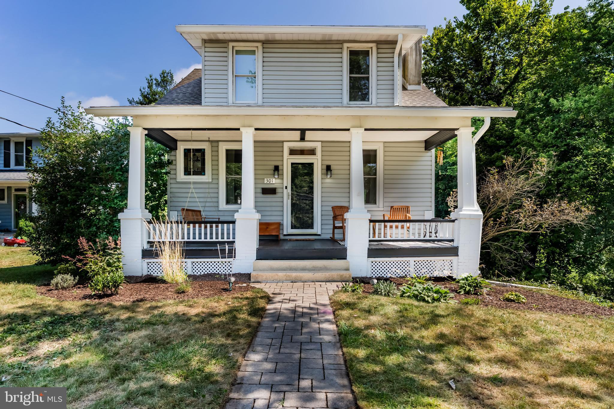 Welcome to this beautifully maintained 3-bedroom, 1.5-bath Craftsman-style home nestled on an oversized lot in the highly sought-after Camp Hill School District. This inviting property perfectly blends classic charm with modern updates, offering comfortable living in one of Central PA’s most desirable neighborhoods. Built in 1920 by Dr. Silas Swallow — a prominent Methodist minister and respected social advocate — this residence was thoughtfully placed at an angle to the street to capture more natural light, giving it a bright, open, and welcoming feel that endures to this day. Inside, you’ll find an airy main floor with sunlit living and dining areas, hardwood floors, and fresh white walls that create a bright, open feel. A black brick, wood-burning fireplace anchors the living space, while the dining room’s bay windows give the sense of being gently surrounded by the neighborhood’s mature trees. The updated kitchen is as functional as it is charming, featuring a induction cooktop range, a Bosch WiFi-compatible dishwasher, and a deep stainless steel farm sink — all designed to make everyday cooking and cleanup easier. The property also features a detached 2-car garage and a large, tree-lined backyard perfect for entertaining and enjoying the outdoors without leaving the convenience of Camp Hill. Call today for a showing!