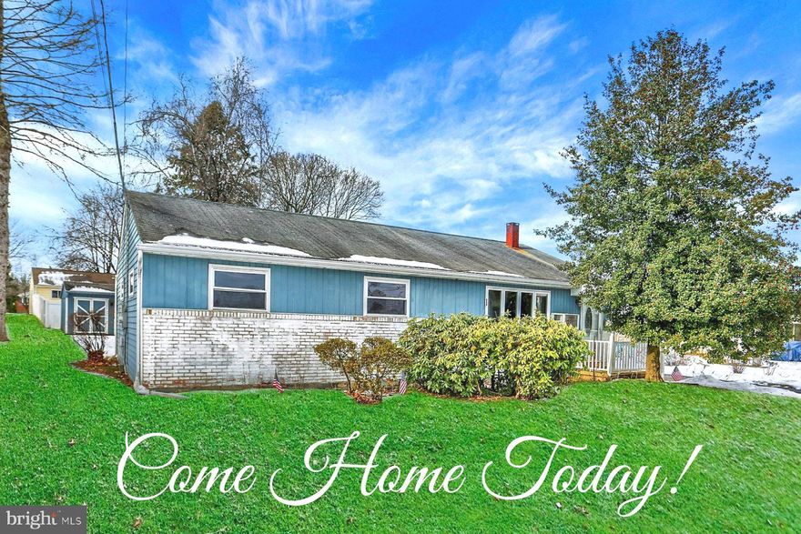 Welcome Home! Beautiful ranch on quiet cul de sac street residing in Camp Hill. Ideal for those looking for  functional and manageable space with private yard. This well maintained 3 bedroom, 1.5 bath home offers 1,440 square feet of comfortable living space. This home combines classic charm with modern day convenience. The home highlights a delightful living room perfect for any occasion. Generous family room boasts a corner fireplace and newer carpet, with ample space for relaxation. Family room allows access to the rear yard. Spacious kitchen with center island, plenty of counter space and cabinet storage. ALL BEDROOMS feature HARDWOOD FLOORS. BOTH BATHROOMS are FULLY RENOVATED with neutral decor. Natural gas forced air with central air. Newer windows throughout. Generous amount of attic storage. ATTRACTIVE OUTDOOR GARDEN SHED/WORKSHOP WITH ELECTRIC, PERFECT FOR HOBBIES AND ADDITIONAL STORAGE. Plenty of parking. Don’t miss this wonderful opportunity!

Home is being sold "AS IS".