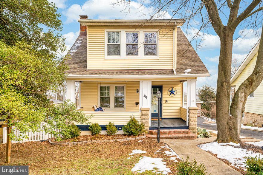 Welcome Home....Step into this beautifully and lovingly maintained Craftsman-style gem where classic character meets thoughtful updates! From the moment you arrive, the inviting front porch sets the scene for relaxing mornings with coffee or peaceful evenings on the porch swing. Inside, you'll find gleaming hardwood floors an updated kitchen featuring stainless steel appliances, rich oak cabinets, and stunning quartz countertops—a perfect space for cooking. The spacious dining room is ideal for entertaining and charm doesn’t stop there! A rear addition with a gorgeous bay window provides a cozy retreat, offering unmatched views of the Catonsville fireworks—a front-row seat to one of the town’s favorite traditions! Upstairs, you’ll find three bedrooms each filled with natural light, along with a beautifully designed custom bathroom, complete with elegant finishes and thoughtful design. The full basement offers incredible storage space plus a workshop area—ideal for hobbies, DIY projects, or extra organization. Step outside to your private fenced backyard, where a lovely patio and lush grassy area create the ultimate setting for outdoor entertaining, gardening, or simply unwinding. Parking is convenient with a 1-car detached garage and an additional parking pad. Take a short stroll to Lurman Woodland Theater and enjoy live outdoor music all season long. Conveniently close to downtown Catonsville’s charming shops and restaurants, Patapsco State Park, Catonsville Farmer's Market, Frederick Rd Fridays, Rolling Road Golf Club, sought after schools and major commuter routes. And with the airport just a short drive away, your next adventure has never been easier! Enjoy peace of mind with major updates including windows, siding, appliances, hot water heater 2017, roof 2021, boiler 2018 and so much more. Don’t miss this rare opportunity to own a home that perfectly balances historic charm, modern convenience, and an unbeatable location.