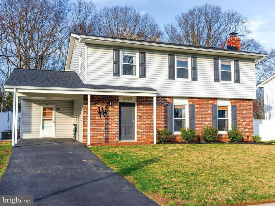 Do not miss your chance to see this STUNNING home in the heart of Gambrills!  2322 Silver Way is conveniently located near commuter routes and features four bedrooms, two full bathrooms and one half bath, along with a gorgeous kitchen and a large flex space on the main level that can function as a second living area, rec room, or home gym.  The main level is perfect for entertaining or relaxing on quiet nights at home, as there is plenty of space for living, dining, seating & cooking.  Upstairs you'll find the master bedroom with en suite bath and an incredible custom-built dream closet, along with three additional bedrooms and a shared full bathroom.  Every inch of this house is absolutely beautiful, to include the large finished main-level laundry room (+ extra storage space!).  Just off of the den/flex room, you can access the screened-in porch where a your outdoor oasis awaits.  The current owners have put so much love and meticulous work into not only the interior of this home, but the exterior too - it is one of their favorite parts of their home and can be yours just in time for summer fun and sun!  Do not wait to schedule your private showing - this one will not last for long!!