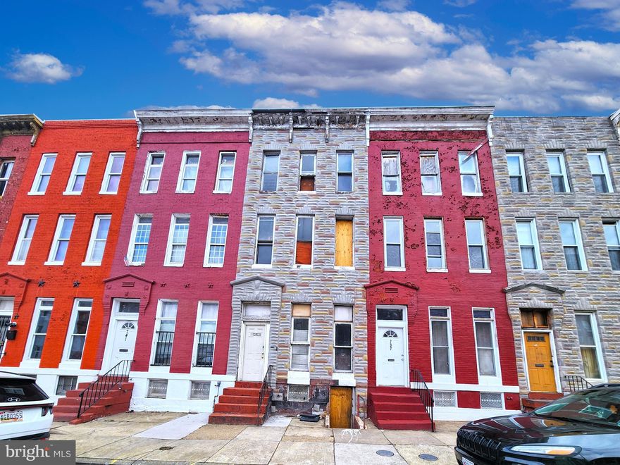 ONLINE AUCTION: Bidding begins 4/29/2025 @ 10:00 AM. Bidding ends 5/1/2025 @ 12:40 PM. List Price is Suggested Opening Bid. Deposit: $7,500.

This three-story townhouse is located in Baltimore's Harlem Park neighborhood. The property is within +/- 1 mile of Grace Medical Center, formerly known as Bon Secours Hospital, which is part of the LifeBridge Health system. Major traffic artery West Franklin Street provides convenient access to other parts of the city. The property is currently vacant.