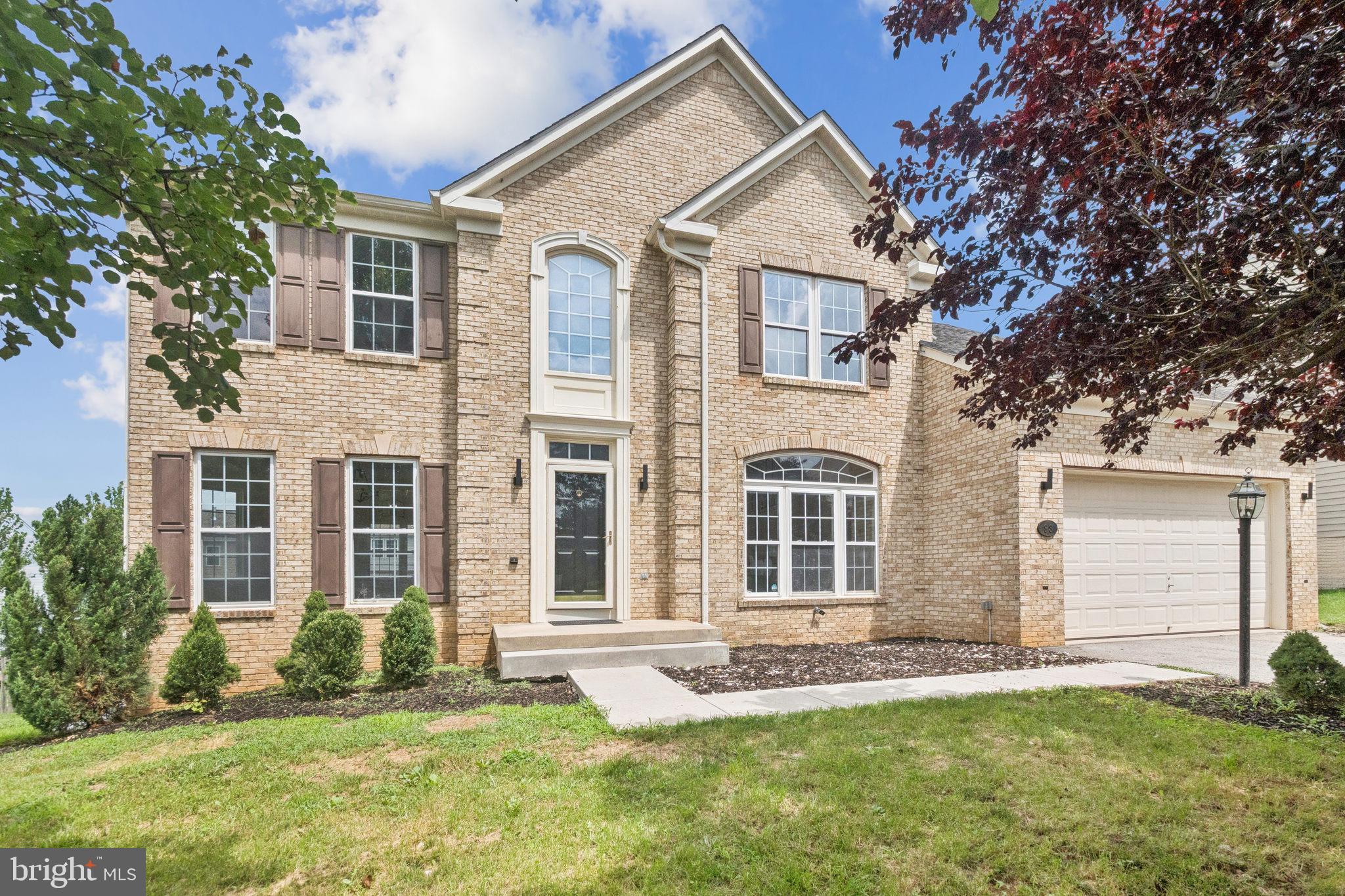 This spacious 3-story brick-front colonial has everything you’re looking for—inside and out! With 4 bedrooms, 2 full baths, and a half bath on the main level, there’s plenty of space for comfortable everyday living.
The main level features a light-filled open layout with fresh paint, new floors, and a stunning kitchen that’s been completely redone with white shaker cabinets, quartz counters, stainless steel appliances, and a sleek center island. Off the kitchen, French doors lead out to where a brand-new 24' x 14' deck is being added—pending county and HOA approval—giving you even more space to enjoy the outdoors.
Upstairs, all 4 bedrooms are carpeted, including the spacious primary suite with a large sitting room/den and ample storage. The primary bath includes a soaking tub and separate glass-enclosed shower, and there's a second full bath down the hall for the other bedrooms.
The family room on the main level is bright and welcoming, with cozy carpet and a fireplace as the centerpiece. Downstairs, the walk-out basement is unfinished and ready for your personal touch. A 2-car attached garage and, 2-car driveway make parking and storage easy. The $175/month HOA fee keeps the neighborhood looking great.
With fresh landscaping and a large open backyard, this home blends upscale living with everyday ease. Come see it for yourself!