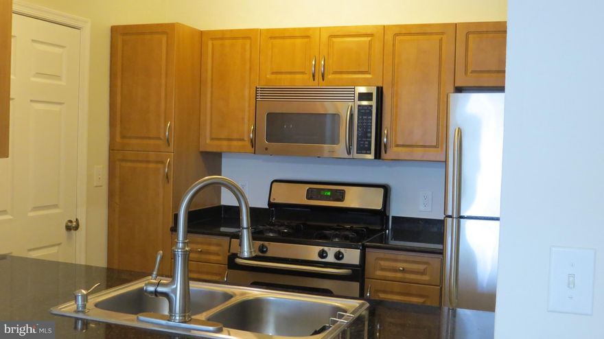 Beautiful and Convenient 2 BD2 BA condo with great size Walk-in closets in both Bedrooms, HW floors throughout, living room with gas fireplace and a bonus work/office area with built in book shelves!  Washer and Dryer room next to gourmet kitchen with gas cooking and maple cabinets! 2 parking spaces Wonderful community with fitness center, 2 Pools, Rec room and next door to Shopping and Dining.