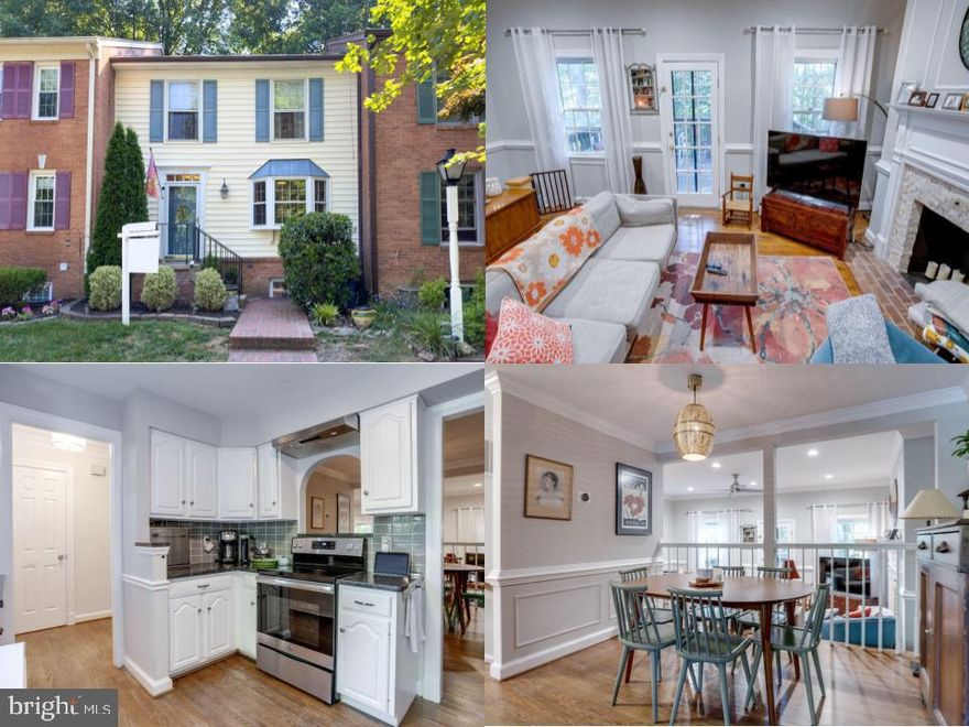 *Open Houses: 1-3 PM Saturday, June 15 | 1-4 PM Sunday, June 16.*
Do not miss this hidden jewel in the quiet, secluded community of Covered Bridge. As you enter, the large bright foyer
greets you with beautiful hardwood floors all throughout the main level, a spacious coat closet, a powder 
room to your left, and the kitchen to your right. The kitchen features stainless steel appliances, granite countertops, 
freshly painted cabinets, a large bay window that brings in a ton of natural light, and a window cutout allowing you to 
connect with the dining room. Your dining room features custom molding and overlooks the living room. Drop down 
a few steps and you have entered the large living room with tall ceilings, recessed lighting, custom built-in shelves, 
and a picture perfect wood burning fireplace. Your deck off the living room overlooks your own magical forest with views
of Pohick creek and the Cross County Trail below. Head upstairs and you will find brand new carpet in the second bedroom
with hardwood floors in the primary bedroom and third bedroom. The primary bedroom features a custom closet along with a remodeled bathroom with separate shower and tub and dual vanities. Enjoy the natural beauty of the woods from your very own Juliette balcony off the primary bedroom. The downstairs features a walk-out basement with new vinyl flooring in the hallway and laundry room, a 4th
spacious bedroom with brand new carpet, and a full bathroom. The recreation room features tile floors, a built-in wet bar, and a 2nd fireplace with wood stove. Off the lower level you will find the screened-in porch with patio and more amazing wooded views. The whole home has been freshly painted from top to bottom. Enjoy the serene nature and the one mile Hidden Bridge loop trail. Just minutes away from 95/495/395, the Fairfax County Parkway, great shopping and Costco.