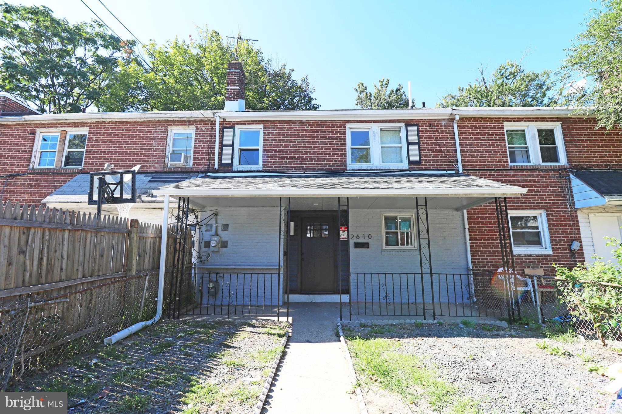 This 4 bed, 1 bath is conventiently located near I-95, and catches your eye as soon as you turn on the block. The combination of gray brick & a black door is aesthetically pleasing, but it's also nice that there's a little privacy on the front porch, with fencing on both sides of the yard. The interior of the home is very spacious, with a large living room, a separate dining area, a bedroom, and a laundry room on the first floor! Upstairs, you'll find three more bedrooms & a beautifully done bathroom. Who's ready to buy, or add to their portfolio?