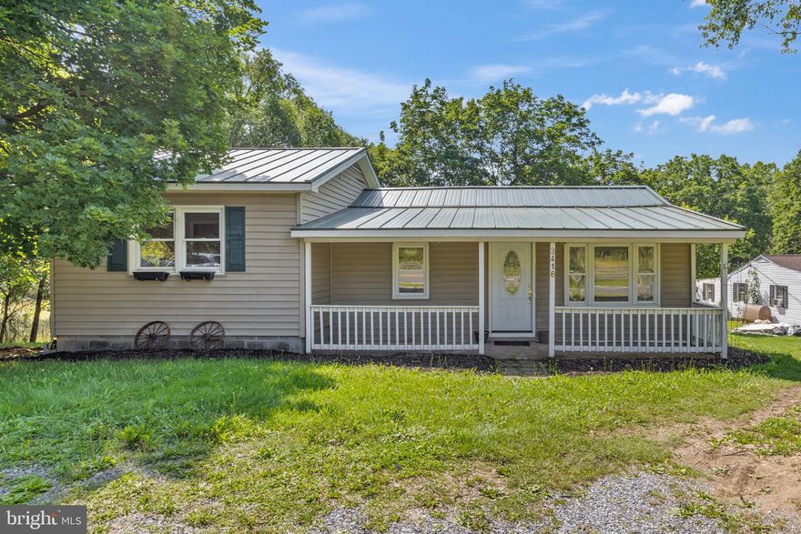 Enjoy this charming 3 bed, 1 bath home that has undergone some big updates, situated on 1 acre with access to the tranquil creek (home is NOT in the flood zone). This property features a spacious 2 car detached garage with electric. Inside you will find a mix of character and comfort, with some new flooring and original hardwood floor in the back two bedrooms. Recent updates include the roof, updated electrical system, hot water heater and pressure tank. But it doesn't stop there, with the comfort of central AC and heat, and a new front door, this well maintained home is ready for you to move in. 

Located minutes away from the Massanutten Resort, this home offers the perfect blend of convenience of comfort.  Whether you are looking for a full time residence, weekend getaway or a possible investment opportunity - this home checks off all those boxes.