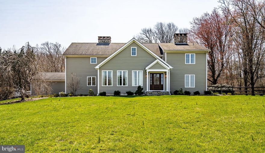 Set on nine gorgeous acres in the Unionville-Chadds Ford School District, sits this lovely 4 bedroom, 4.1 bath home with a fabulous floor plan plus a large pool and hot tub. The house site was selected to ensure the home’s continued privacy. Once in leaf, your view from the pool and hot tub is of the vast woodlands behind the home - no neighboring houses in sight! The large Great Room (18’ x 30’) features a vaulted ceiling comprised of wood boards and beams The room also has built-in book shelving and more handsome cabinetry housing the television and additional storage. Across the entry hall is a study with a gas fireplace and plenty of built-ins making this a great location for the individual who is working remotely. The spacious Dining Room also has a gas fireplace with a cast stone mantel and extra-large windows to allow the room’s southern exposure to flood the room with natural light. The kitchen features an abundance of wonderful cabinet space, a large island with a breakfast bar, a large walk-in pantry closet, and high-end stainless appliances. A bar area is off the kitchen which is wonderful when entertaining. A guest room with a full bathroom is also found here. Additionally, the home’s laundry is found nearby. Off the Mud Room is access to the two-car attached garage and a smaller deck that is a perfect place for the grill. Behind the home and accessed from the kitchen is a large (19’ x 23’) flagstone patio and retractable screen walls on three sides. Further, there is a beautiful stone, wood-burning fireplace, a big screen television plus heat lamps and a ceiling fan. The entire family will love the large pool with a beautiful flagstone deck and a hot tub. Upstairs, there is a privately located master suite with an incredible bath and the walk-in closet with his and her sections. Also found on this level are two additional bedrooms, each with an en-suite bathroom. The lower level houses the home’s utilities and offers a significant amount of storage. Outside there is a large fenced dog run, a garden area, and plenty of room for a couple of horses. Located in a desirable area of high-end properties and open space, this home is convenient to Routes 842, 82 and 1 and you are twenty minutes from Wilmington plus forty-five minutes to the airport. This is a fabulous home, in a great location, and possesses the wonderful amenities the entire family will enjoy!