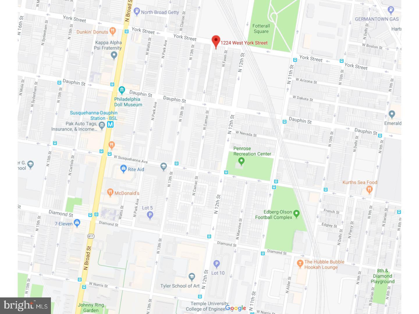 Large 16x63 RM1 zoned lot in a quickly developing area. Close to Broad St., new construction, Temple University off campus housing.