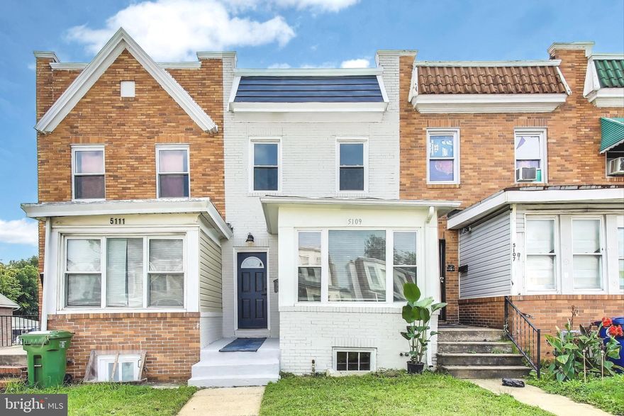 Welcome to 5109 Belair Rd, a beautifully updated 3-bedroom, 2-bath townhouse offering 1,870 sq ft of modern living space in a prime Baltimore location. This stylish home seamlessly blends historic charm with contemporary updates, making it ideal for today’s lifestyle.
Step inside to discover freshly painted interiors, new flooring, and abundant natural light. The spacious living and dining areas provide an open layout perfect for entertaining or relaxing. The modern kitchen features sleek countertops, updated cabinetry, and stainless-steel appliances.
Upstairs, three well-appointed bedrooms offer comfort and flexibility, while the renovated bathrooms showcase contemporary fixtures and tile work. The finished lower level provides additional living space—ideal for a family room, home office, or guest suite.
Outside, enjoy a private backyard perfect for gardening, outdoor dining, or hosting gatherings. Convenient off-street parking and proximity to major commuter routes (I-95, I-695), shopping, dining, and local parks make this home both stylish and practical.