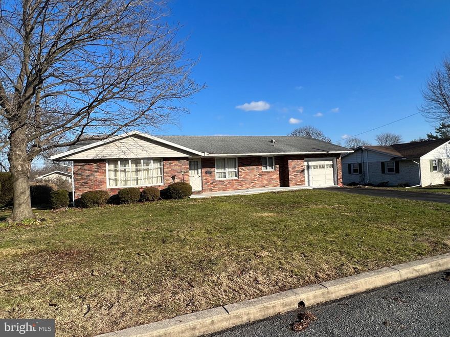 This all brick rancher conveniently located just a few blocks from the Hub of Kutztown University.  It offers a nice level and useful yard space, perfect for outside recreation or a mega garden.  There is easy access to Rt 222, Rt 78 and a host of shopping areas.   This home offers lots of value, but will required some clean up and potential updating.  There is a very nice sized bathroom that features a tub and separate shower area along with extra storage space.  The basement is fully panelized with  pine knotty pine wood, for use as a family room.  The neighborhood is quiet and has very low traffic volume.