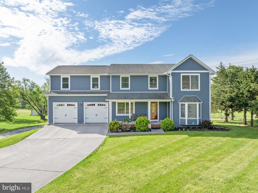 Back on market at no fault of the home or sellers! Extraordinary opportunity to own a premier property in the River View subdivision, on one of the largest residential lots in the entire Town of Front Royal! This stunning Colonial features 4 bedrooms and 4.5 bathrooms across three finished levels, totaling nearly 4500 finished square feet, with two separate 2-car garages! Two full bedroom suites on the upstairs level! In the primary suite, you’ll find the primary bedroom complemented by a bathroom with double-vanity sink and walk-in shower; an incredible, oversized walk-in closet with vanity and lots of storage; and laundry in its own separate room. The second upstairs bedroom suite includes a large bedroom and full-bathroom combination. The upstairs floor features two more bedrooms and a third full bathroom in the hallway. On the main level, you'll find a well-appointed kitchen complete with granite countertops, stainless steel appliances, and double oven with deluxe convection stovetop, along with a dining room, living room, and home office. From this level, walk out to the spacious (20x10) screened Trex deck and enjoy mountain and pastoral views while overlooking the rear of the property. The fully finished basement features a full bathroom, kitchenette with sink and refrigerator, and finished space suitable for living space, along with a walk-out door to the back yard, which contains a 12x20 storage barn and fire pit. For several years, the current owners have enjoyed an arrangement with the owner of the neighboring farm whereby they are allowed direct access to the Shenandoah River in exchange for allowing him to plant on a portion of the back of the property (see aerial photo with approximate boundary lines). This property has seen numerous updates over the last several years (interior renovations, new roof and siding, and new deck all in 2019, new appliances and water heater in 2019, added storage barn in 2019, new water softener in 2024). This remarkable property is situated just minutes from I-66, on public water and sewer in a well established neighborhood. Schedule your private tour today!