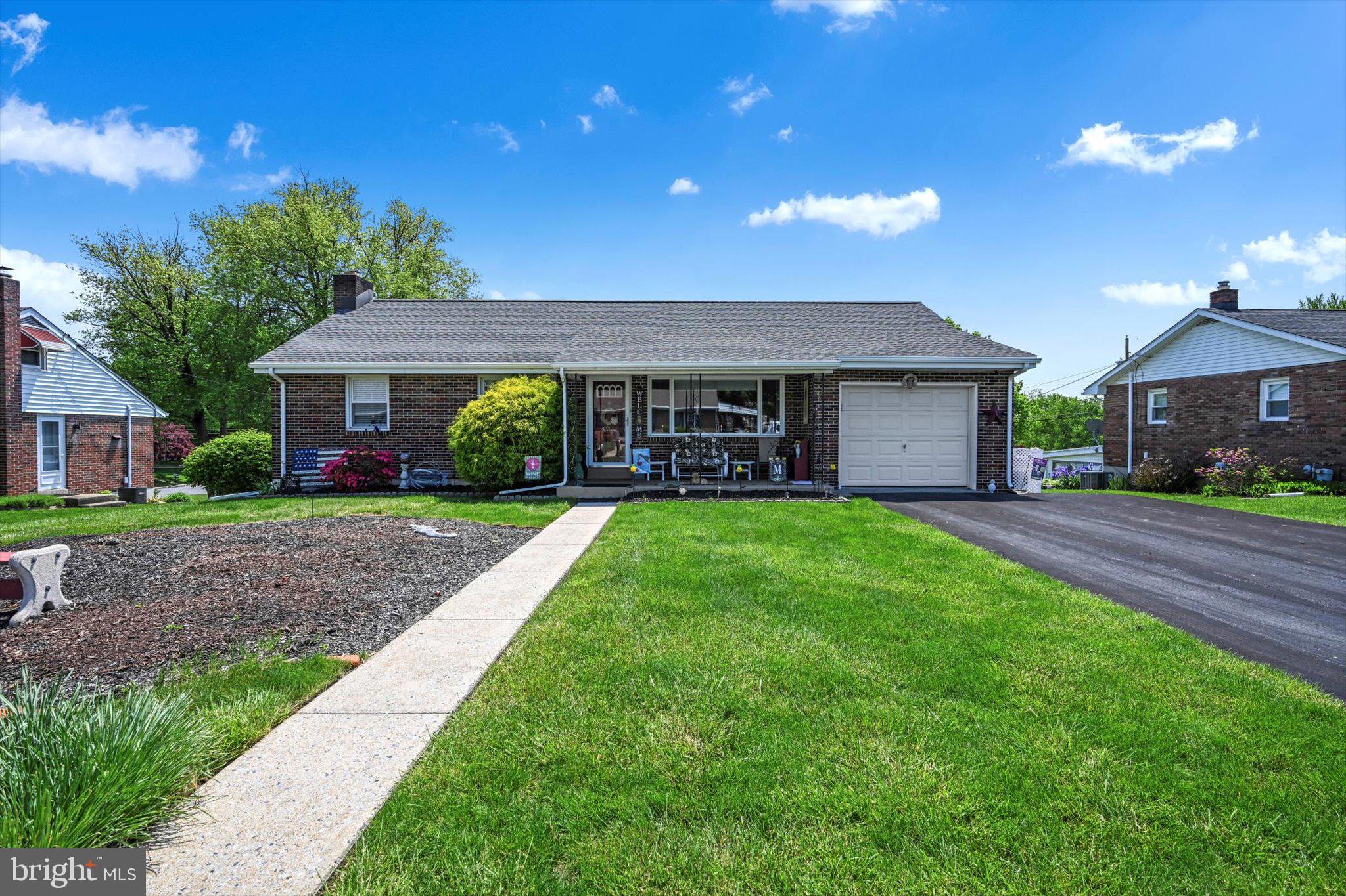 This spacious home offers the best of one-level living. With four bedrooms and two full bathrooms you have plenty of space for all your needs. A full basement, partly finished, provides plenty of extra space for storage or other entertaining needs.
The central air conditioning ensures year-round comfort, while gas heat makes utility costs efficient. The brick exterior adds to the home's classic appeal. Situated on a generous lot, there's ample outdoor space for recreation or gardening. The house has been very well maintained.
Located in a friendly neighborhood with convenient access to local amenities, schools, and parks, this property is ideal for families or individuals seeking a comfortable and well locateded home.