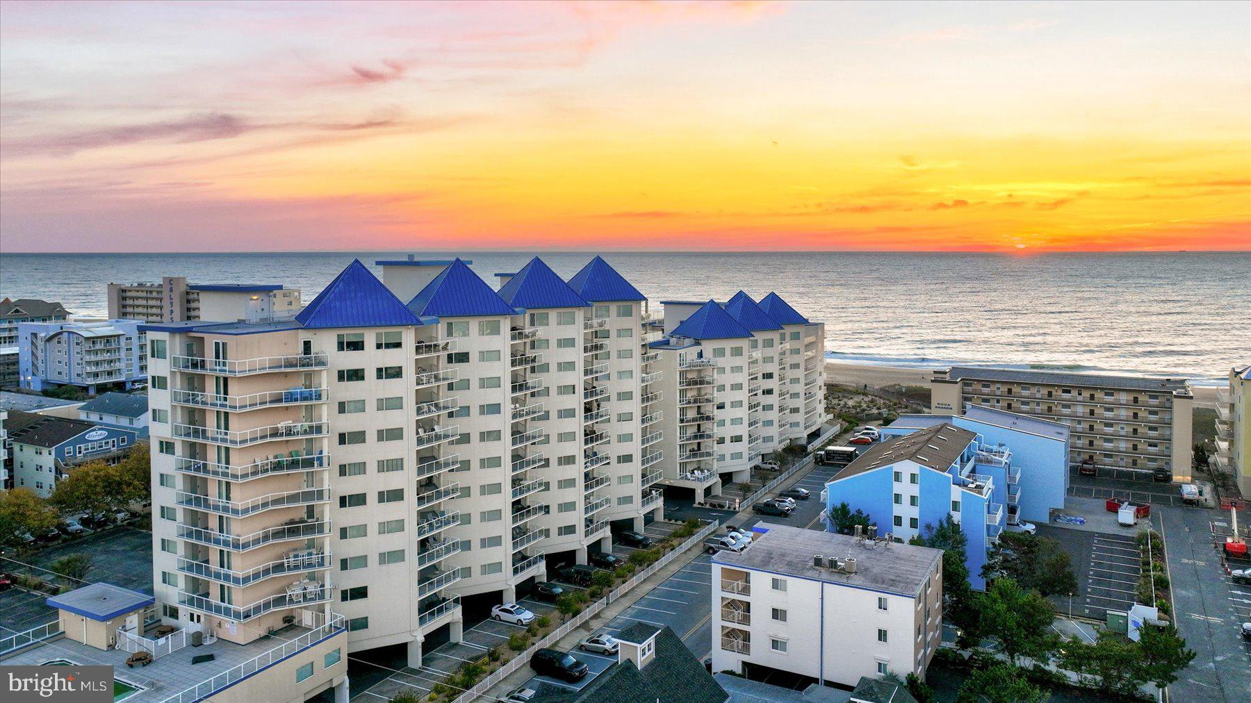 Your luxury oceanside condo awaits--a FOUR bedroom/3.5 bath floor plan! This southern facing unit in The Meridian lets in lots of natural light and the oversized balcony facing the ocean allow you to enjoy being the closest unit to the beach in the west Meridian building! And, it's been a very strong rental unit, professionally managed by Seaside Vacations and GRI was nearly $56K in '24. The deluxe kitchen cabinets go to the ceiling, large pantry closet right off kitchen, custom tile backsplash and the breakfast bar offers plenty of additional dining space. The spacious living room has a dining area, ample living space, lots of light and partial oceanview balcony with slider! Featuring 2 primary bedrooms, both en-suite with huge walk-in closets! One of the primary bedrooms has a slider with access to the balcony, and the primary bath is luxurious-- large double vanity, soaking tub, and separate oversized tile shower. Bedroom 3 and 4 are at the rear of the condo and share a Jack and Jill bathroom set up (bedroom 4 also has a walk-in closet). Good-sized laundry room. Just outside the unit is a sizable, private lockable beach storage closet. Brand new water heater with shut off valve installed February 2025. Newer HVAC unit too, installed August 2021! Meridian amenities include off street parking, heated outdoor pool with large sun deck facing west, fitness center, an owners social room, trash chutes on every floor, ground level secure bike storage room for owners, and a private beach access boardwalk with gate and beach shower. Located in mid-town Ocean City, just off the Rt. 90 bridge and close to everything OC has to offer! Buyer will need to honor existing rentals.