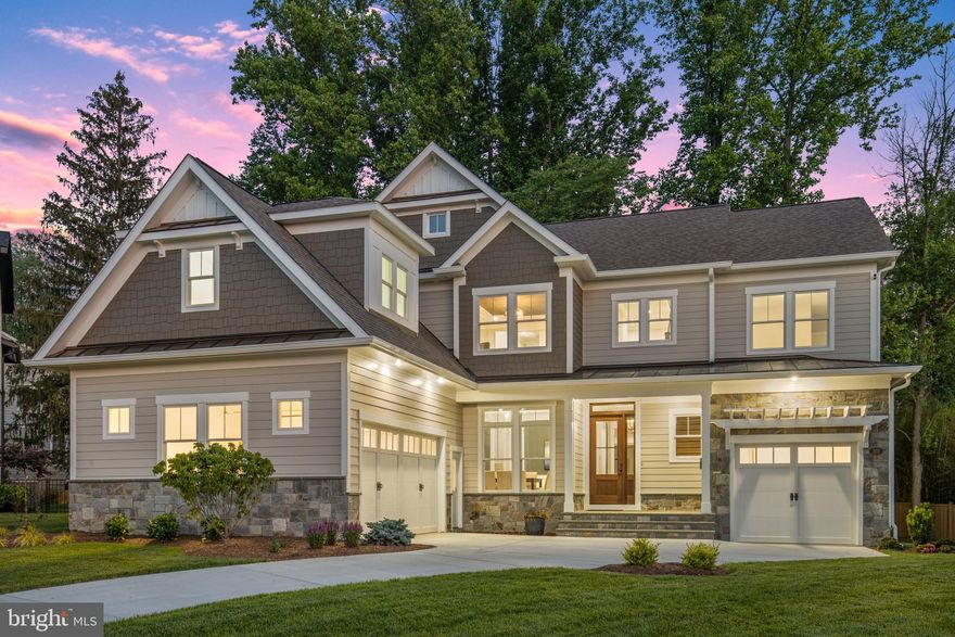 Take advantage of 4.5% INTEREST ONLY financing! Call listing agent for more details about this 3-year ARM option available for qualified buyers! Beautiful, sophisticated, and elegant define this custom designed Craftsman Home in the sought after Town of Vienna! Developed with unsurpassed passion, the thoughtful design and attention to detail is evident in every corner of this 6670 sq. ft. home that is ideal for everyday living, as well as more formal entertaining. From the moment you step into this home, you’ll get a sense of detailed craftsmanship and splendor. On the main level you'll find 10-ft ceilings, an inviting foyer opening to the formal dining room, and a chef's kitchen complete with custom cabinets, quartz countertops, and Gourmet appliances. The kitchen flows perfectly into the family room, which hosts a statement floor-to-ceiling stone fireplace. There is also access from this room through a 12-foot sliding glass door onto the covered screen porch, and 375 sqft low-maintenance open deck, overlooking mature trees and greenery. The main level is complete with a bedroom/office, a full bath, two half baths, a side-loading 2-car garage AND an additional 1-car front facing garage. On the upper level you'll find the owner’s suite complete with a luxurious spa-retreat bath featuring a double-sided fireplace between the bedroom area and free-standing soaking tub, a walk-in shower, heated floor, and Carrara marble finishes. The upper level also hosts a laundry room and three additional bedrooms, each with its own en-suite bath and walk-in closet. The 4th-level offers a large open loft area, bedroom, full bath, and bonus flex space. In the lower level you'll find a 7th bedroom with full bath and walk-in closet, a wet bar opening to a large room well-equipped to host any game-day event or party, a designated gaming area, exercise room, and a stone-faced walk-up exit to the rear yard. This home is located only steps away from Westwood Country Club featuring high-end dining, swimming, tennis, fitness, and a stunning golf course. With many other dining and shopping options, this rare opportunity is a commuter’s dream and easy access to Chain Bridge Rd, 495, the Dulles Toll road, I-66, Orange and Silver line Metro stations, Tyson's Corner, Maryland and Washington DC. This home feeds into the desirable Vienna Elementary, Thoreau Middle, and Madison High School pyramid.