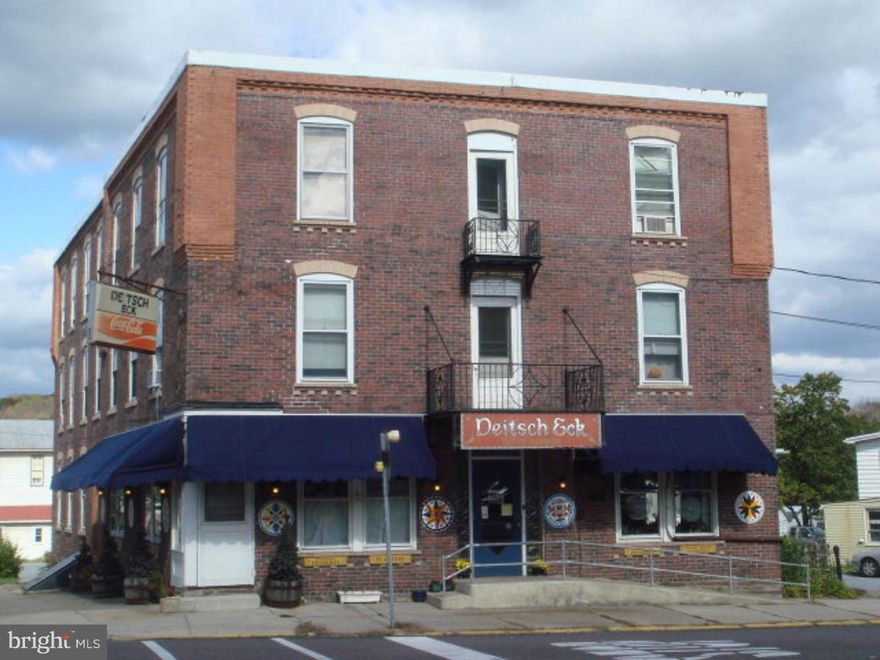 7,896 SF, 3-story brick bldg w/2 outer bldgs on almost 1/2 acre in the center of Lenhartsville (Kutztown School District). Main bldg includes an operating restaurant (business not for sale) & gift shop on the 1st floor plus 5 apts. Two outer buildings including a 1,792 SF retail bldg w/potential to be turned into 2 apartments and a 425 SF retail bldg w/potential to be add'l apt. Parking for 25+ cars w/easy access to I-78, Old Rt 22 and Rt 143. Village zoning. Great investment--all units leased. Property has income potential in excess of that currently being realized. Mailing Address Continued: LenhartsvilleBuilding Desc: apartment buildingGross Manufacturing Sqft: 0Gross Office Sqft: 0Gross Warehouse Sqft: 0Municipal Inspection Required: NSprinkler: No