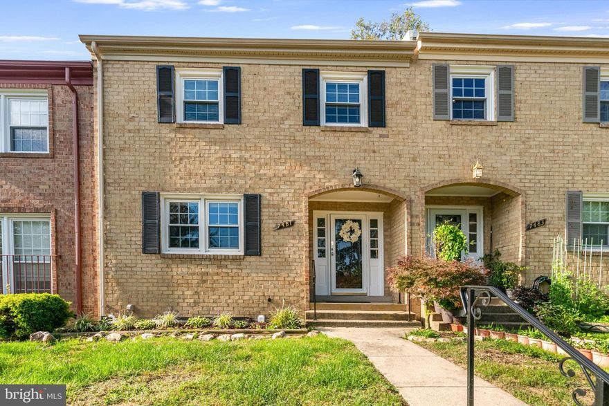 Beautifully Maintained Brick Townhome in the Heart of Annandale!

This 3-bedroom, 3.5-bath home backs to a peaceful wooded setting and offers an unbeatable location—just steps to the bus stop, minutes to commuter routes, and close to shops, dining, parks, and schools.

Inside, you’re welcomed by warm hardwood flooring throughout the foyer, living room, dining area, and kitchen. The updated kitchen features granite countertops, stainless steel appliances, and a seamless flow into the adjoining family/breakfast area with serene views of the trees beyond.

Upstairs, the carpeted bedrooms each include ceiling fans. The primary suite highlights a walk-in closet, updated tub bath, and a versatile sitting room that works perfectly as a home office. The shared hall bath has also been updated with ceramic tile and a tub/shower combination.

The walk-out lower level provides even more living space, including a generous recreation room that opens to the private walled patio and garden, a den/bonus room, a third full bath, and a utility/storage room with washer, dryer, and an additional refrigerator/freezer.

With its ideal location, thoughtful updates, and versatile layout, this home is move-in ready and waiting for you!