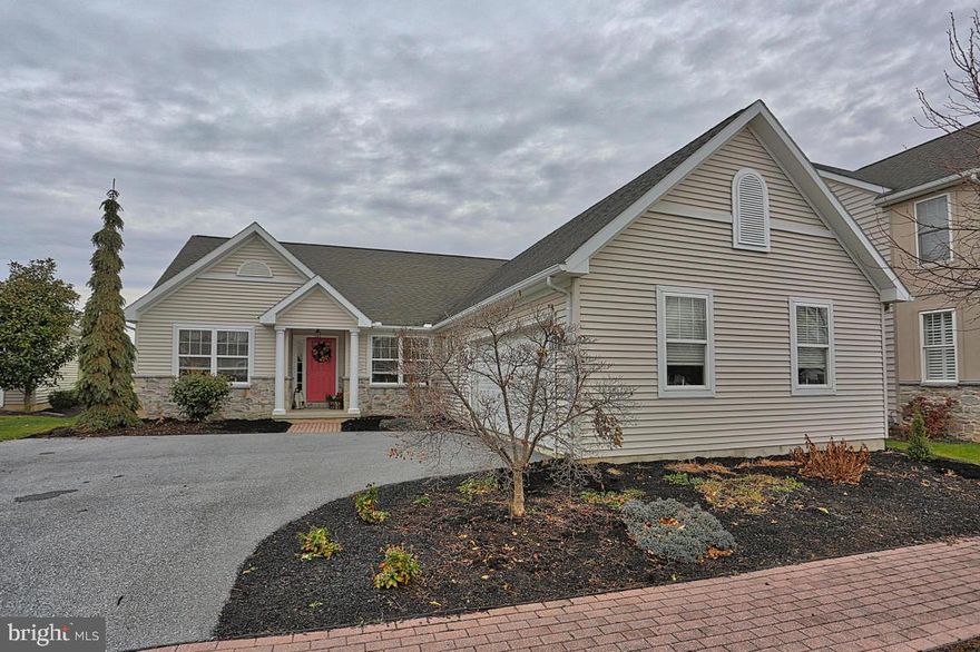 3 bedroom ranch home in Manheim Township's Brighton neighborhood.  Granite kitchen with breakfast bar and updated appliances, spacious bedrooms and whirlpool tub in master bath. Hardwood floors, vaulted ceilings and 36'' doors from garage to basement. Large finished lower level, plenty of storage and quiet/convenient location