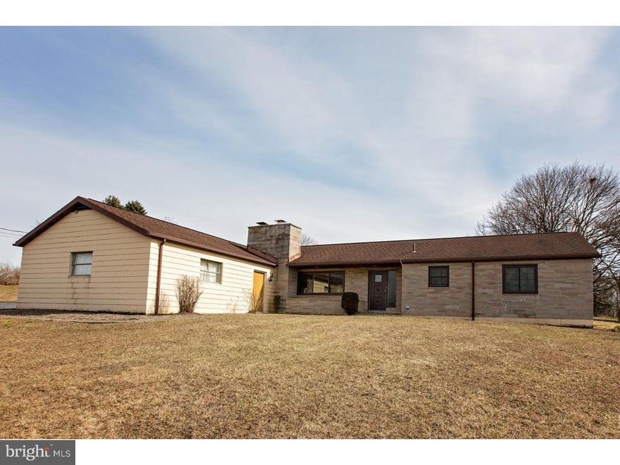 The inside of this home has been lovingly transformed over the past 6 years. From the inviting entry way, Updated kitchen with Tumbled Stone back splash, Granite Counter tops, Newer Stainless Steel appliances, Stone flooring, open concept kitchen design with large prep island. The stone floors continue into the Dining Room and also the rear entry hall off the 2 car attached garage with a  conveniently located third full bath with shower stall perfect for coming in after working in the large Detached  4 plus garage workshop. Separate laundry room with included newer stacked washer and dryer. All three bathrooms have been completely updated. The master Bedroom has it's own private bath  behind french doors with a gorgeous Tiled shower. All closets are cedar lined. All the windows are new thermopane  energy efficient. The living room has a large l picture window with a breathtaking view. Enjoy cold winters night by the wood fireplace or a hot summers day with the central air. The home is perfect for entertaining with the open concept and the large rear patio area and gazebo. All this on 1 1/4 acres and as a bonus there is a large 4 car detached garage for the car enthusiast. The third bedroom is currently used as an office. Would only take adding doors to close if from the hallway. Located close to the elementary school, playground, soccer and baseball fields. Convenient to Rt 183. Call today and see this great home.