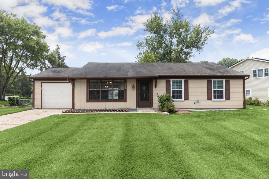 The quintessential, 1-level ranch style home, on a generous third of an acre manicured lot dotted with mature trees, in the Northview at Belair Village community. Entering 3525 Northshire Lane you're greeted by a bright and inviting atmosphere thanks to the abundance of picture windows allowing natural light to fill the home’s interiors. The open floor plan creates a seamless flow between the different living areas, perfect for entertaining guests or enjoying quality time with your family. The substantial living room offers plenty of space to relax and unwind or gather with friends, perfect for entertaining. The open layout also allows for easy interaction between the kitchen, dining and living areas, making it convenient for everyday living. The gourmet kitchen is sure to impress any home chef. It features ample crisp white cabinetry storage, contrasted by black countertops and a mosaic-style glass backsplash, stainless-steel appliances, and a center island with pendant lighting and breakfast bar offering additional storage. The adjacent dining area is perfect for casual meals and celebratory occasions, offering access to the rear patio giving you options for dining al-fresco. The primary bedroom is a serene space complete with a double-door closet at the ready for any wardrobe. There are two additional bedrooms each unique in what they offer, a hall bath, and a large laundry room/utility area completing the home’s layout. The proximity to Allen Pond and Park is a significant advantage, offering residents the chance to enjoy the natural beauty of the park, engage in outdoor activities, or take leisurely walks around the pond. It's a great place to unwind and connect with nature. Additionally, the convenience of being minutes away from Bowie Town Center means residents have easy access to a variety of shopping, dining, and entertainment options. Whether it's running errands or enjoying a night out, everything is within close reach. Just minutes from Maryland commuter Rt. 50 and Rt. 301.
Some images in the tour have been virtually staged.