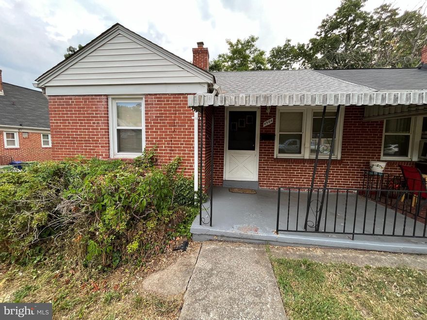 It's not often an opportunity like this knocks THIS LOUD. If you've ever dreamed of living in a home while renovating it, this is your chance. A stones throw away from Herring Run Park, this semi-detached Cape offers so much potential that it's almost too good to be true at THIS PRICE! Aside from the large yard, just beyond the porch, this Cape offers 2 beds, a full bath, kitchen, separate dining area and large living room - all graced with hardwood flooring, on the first floor. The walk-up basement boasts another finished room, another full bath, a separate hobby room, storage and the mechanicals. Oh! Don't forget the bonus! There's an upper level that offers another finished room! This could be a play space... an office... let your imagination run wild because the possibilities here are endless!