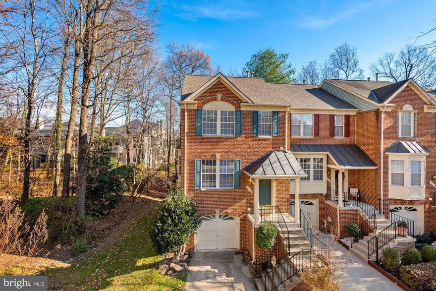 RENTED! Woods on two sides. Super clean end unit perfect for two-year lease. Open floor plan. All brick and has a three story extension so the basement is expanded, living and deck are larger, and master bath has a soaking tub, and separate shower. A private setting and this home feels large inside. Wrap around deck has view of the woods. Large master bedroom will easily fit a king size bed and furniture, and has a long walk in closet. One car garage with extra storage area under front stoop.  Trash, recycling, pool, and tennis included! Easy access to Reston amenities including pool, tennis, basketball and walking trails. Close to North Point Village Center which includes Giant, restaurants, Starbucks. Catch bus to Wiehle Metro (554/558) Responsive local owner. No smoking. No Pets. Two car maximum. Tenant responsible for all utilities. This home is a Must See! Basement decorative fireplace has been shut off and is not operating per owner request.