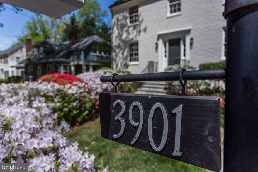 Elegant center-hall colonial, impeccably re-designed, modernized and expanded. A stately entry leads to separate, traditional living and dining spaces, plus a charming sunroom. Large kitchen features custom wood cabinetry, granite countertops & backsplashes, stainless steel appliances. The kitchen opens seamlessly into a rear addition featuring new Pella windows. Fabulous Master Suite features dual walk-in closets, vaulted ceilings & stylish en suite bath. Three more generous bedrooms, one with a full en suite bath, and an additional hall bath complete the level. The walk-out basement has been finished with porcelain tile throughout and is home to the property s fourth full bath. With copious storage and access to the garage as well as washer dryer hook-ups in the laundry room, the lower level finishes off this meticulously crafted package.