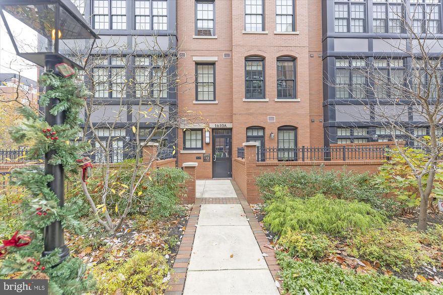 Rare opportunity for a furnished rental in Gaslight Square with all utilities included! Soaring two story ceilings in the family room featuring a wall mounted TV, open floorplan with bar stools, chef's kitchen featuring a Wolf gas range, spice pull out cabinet, pull out trash, wine fridge, dishwasher, ample counter space, pantry or coat closet, half bath, and direct access to the parking space in the garage. There's a patio off of the living room as well. Spiral staircase leads to the bedroom level which features a den (furnished as an office), linen closet, washer/dryer, bathroom with shower and dual vanity, and bedroom with a custom closet, and access to a 2nd patio. No pets. Available 10/1.