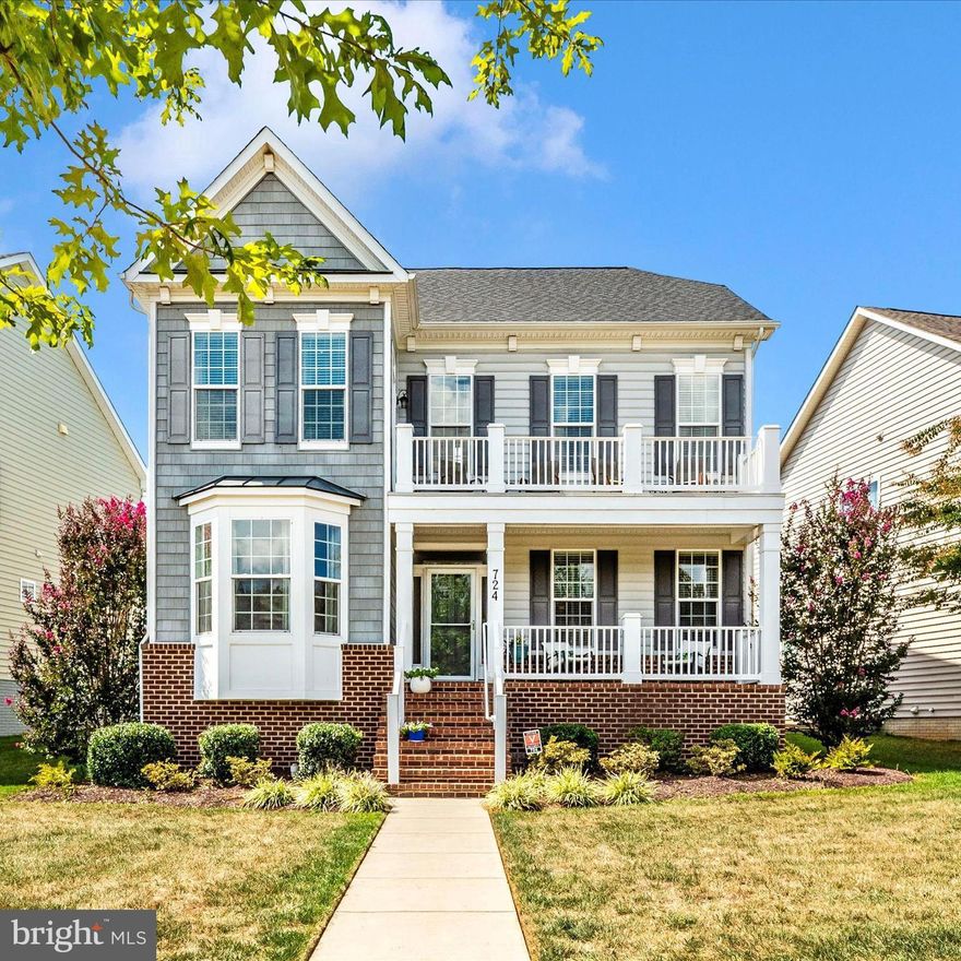 Hot Adjustment to 599,900!   Beautiful Home, Attractive Pricing;) No Rent Back Needed!
Discover the elegance of 724 Potomac View, a stunning 4-bedroom, 4.5-bath neo-traditional home crafted by renowned builder Advantage Homes, Essex Model built in 2014. Spanning over 4200 sq. ft. offering ample room for comfort and style. 

***The property features a spacious storage area and an oversized attached two-car garage. Step inside to find gleaming hardwood floors that flow seamlessly through the formal dining room, inviting living room, cozy family room with a striking stone gas fireplace, and into the gourmet kitchen. The kitchen dazzles with oversized maple cabinets, granite countertops, a gas stove, new appliances and a bright morning room. Large energy-efficient windows and 9-foot ceilings bathe the home in natural light, while crown molding, chair railing, and decorative trim add sophisticated touches throughout. 

***The primary bedroom is a serene retreat, boasting abundant light, two walk-in closets, and a luxurious en suite with a soaking tub, separate glass-enclosed shower, and dual vanities. One additional bedroom enjoys its own private full bath, while the other two share a full hallway bath. A relaxing second-floor balcony, accessible from the third bedroom, offers a perfect spot for outdoor enjoyment, and the conveniently located laundry room with an oversized closet completes this level. 

***The lower-level impresses with a spacious recreation room, a den, a full bath, a utility room, and additional storage.

*** Modern upgrades include a newly built screened-in porch 2020, a new electric hot water heater 2025, a whole-home humidifier 2023, a new dishwasher 2025, an oversized double oven 2024, a microwave 2025, and an LG door-in-door magic window refrigerator 2024. Safety and comfort are enhanced with a full interior sprinkler system and gas heat. 

***The home’s exterior landscaping is maintained by the HOA year-round. Nestled in the award-winning Brunswick Crossing neighborhood, residents enjoy access to a fitness center, community pool with water features, a clubhouse, dog parks, tennis courts, volleyball courts, soccer fields, walking trails, tot lots, and convenient on-site shopping and dining. With easy access to Route 340, I-70, I-270, Northern Virginia via Lovettsville, or Route 28 through Point of Rocks, this location is ideal for commuters. Don’t miss your chance to experience this exceptional home! Schedule a tour with your realtor, visit during an OPEN HOUSE, or contact Colleen Walters for a private showing. You’ll be captivated by everything this home has to offer!