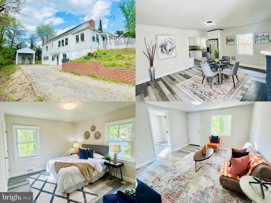 Welcome to 2102 Metzerott Rd in the coveted neighborhood of Adelphi, MD! This charming three-level residence offers an unparalleled combination of comfort, convenience, and potential.

Situated just moments away from major highways, the University of Maryland, Ikea, shopping centers, restaurants, and beautiful parks, this location epitomizes accessible living at its finest.

The main level welcomes you with a spacious morning room, perfect for enjoying your coffee or hosting gatherings. The open-concept living and dining areas flow seamlessly into the open kitchen, complete with sleek appliances and ample counter space. Three generously sized bedrooms (one can be used as an office) and 2 bathrooms, including a primary suite with its own bathroom, provide comfort and privacy. Cozy up by the fireplace on chilly evenings for a touch of warmth and ambiance.

The second level features two additional bedrooms and a shared bathroom, ideal for accommodating children, guests or creating personalized spaces.

The lower level (above ground) is a hidden gem with its own private entrance, offering a fully equipped living space, kitchen, two bedrooms, two bathrooms, including a second primary suite, and a convenient laundry/utility room. This self-contained unit presents an incredible opportunity for rental income, with the potential to earn $1600/month, making it a savvy investment or a flexible living arrangement for multigenerational families.

Outside, the expansive backyard beckons with endless possibilities, whether you envision a lush garden oasis, a play area for kids and pets, or a serene retreat for outdoor entertaining. The sizable driveway and carport easily accommodate up to five vehicles, providing ample parking for residents and guests alike. Plus, two storage sheds offer convenient storage solutions for tools, equipment, and seasonal items.

Don't miss out on this rare chance to own a versatile property in a prime location. Schedule your tour today and discover the endless potential waiting for you!